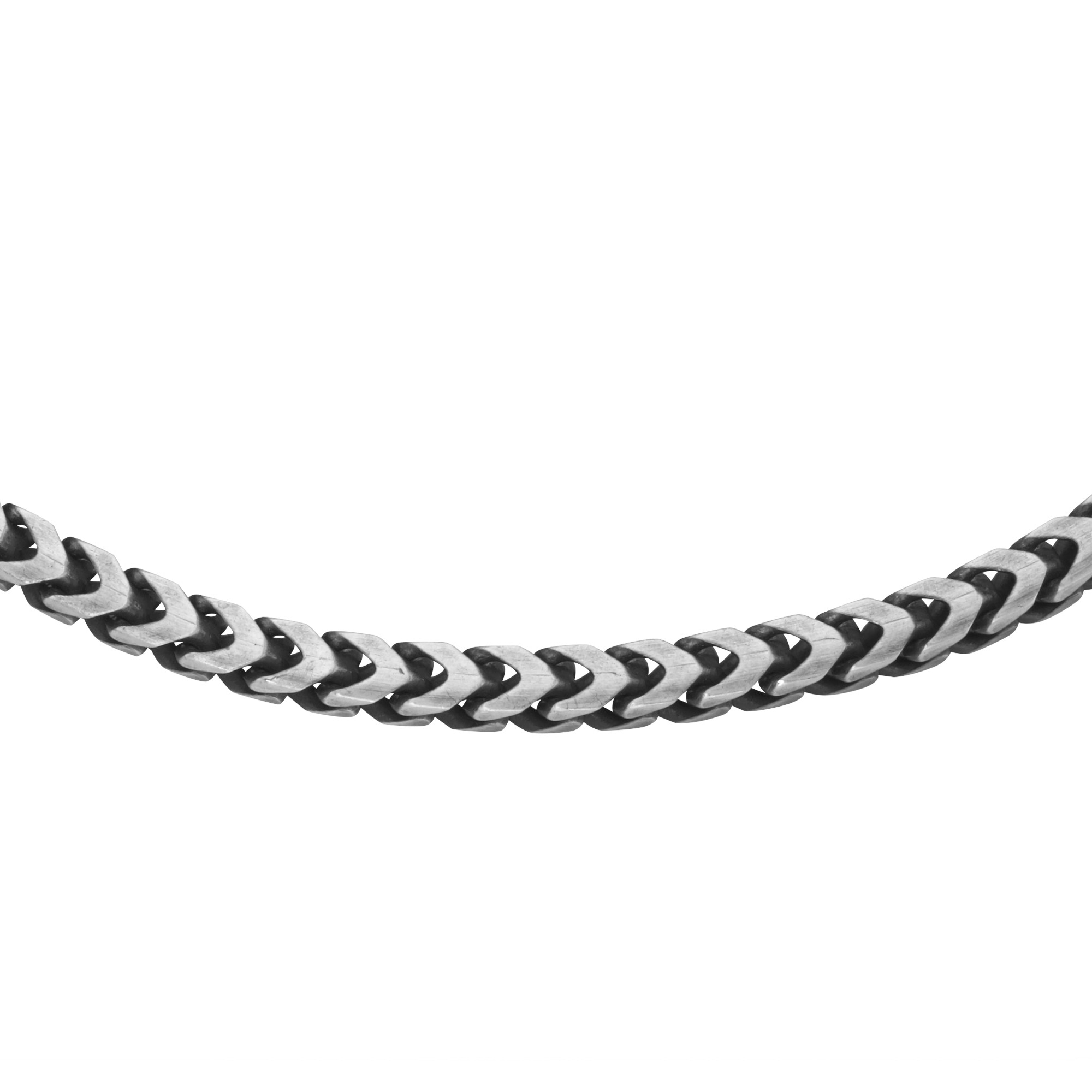 Smart Jewel Armband »Armband Fantasiekette 4-kant antik, massiv, Silber 925«