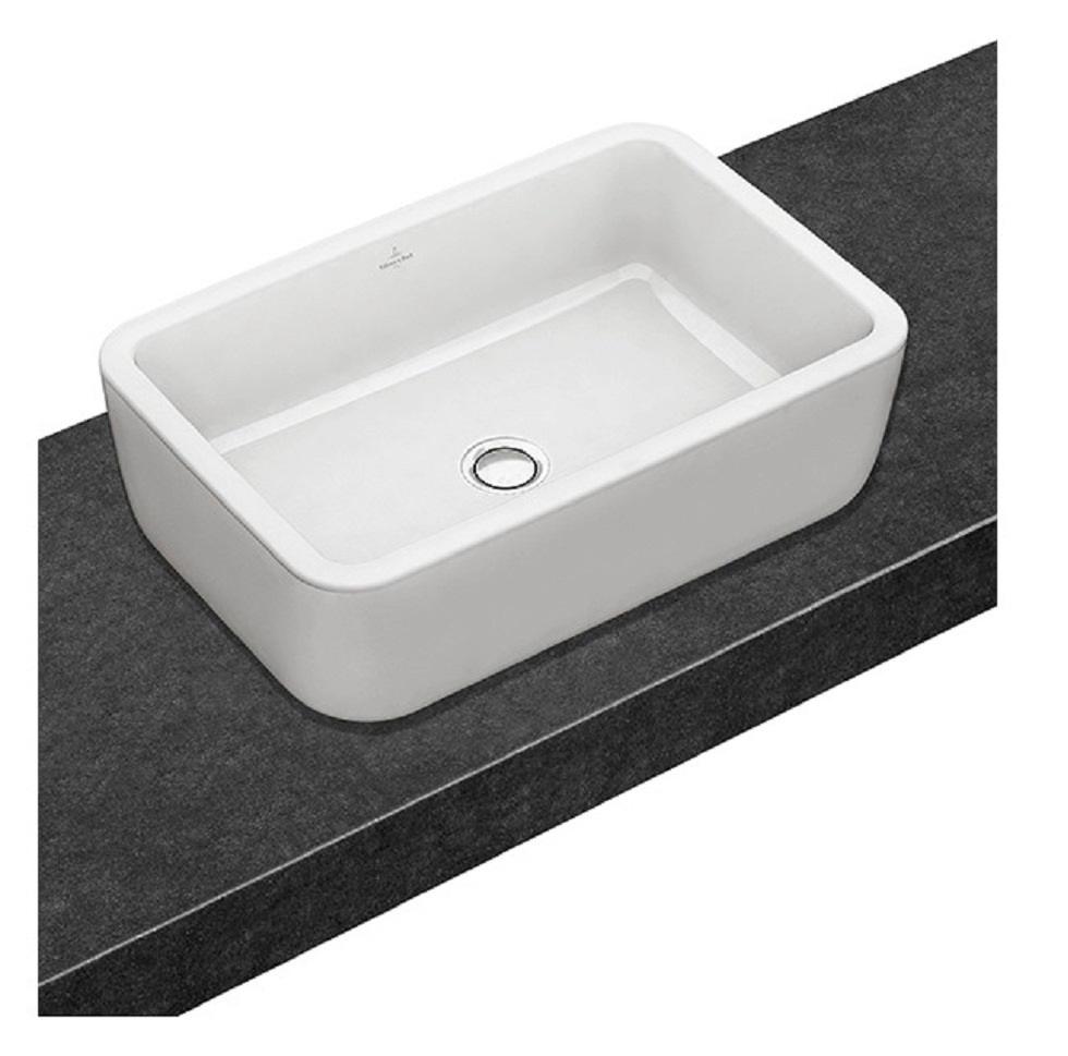 Villeroy & Boch Aufsatzwaschbecken »Architectura«, BxT: 60x41 cm, mit CeramicPlus Beschichtung