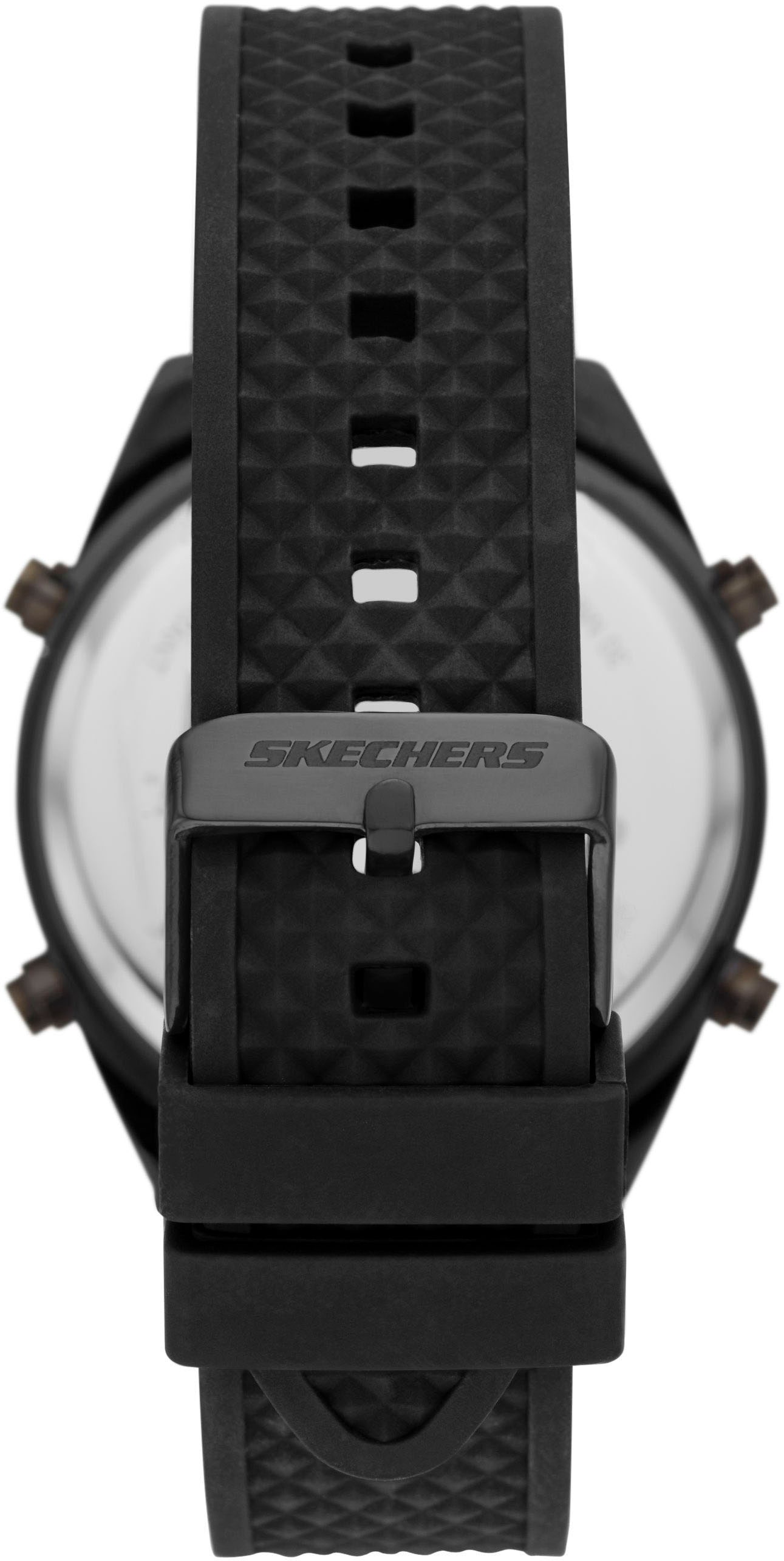 Skechers Chronograph »KENTWOOD«, Quarzuhr, Armbanduhr, Herrenuhr, Silikonarmband, digital, Wochentag