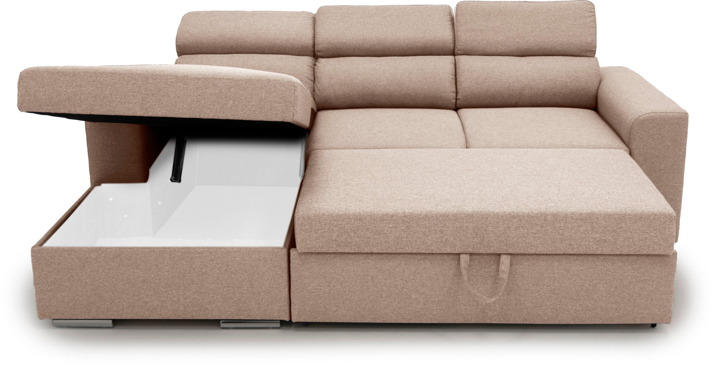 GEPADE Ecksofa »Hella, L-Form«, inkl. Bettfunktion und Bettkasten