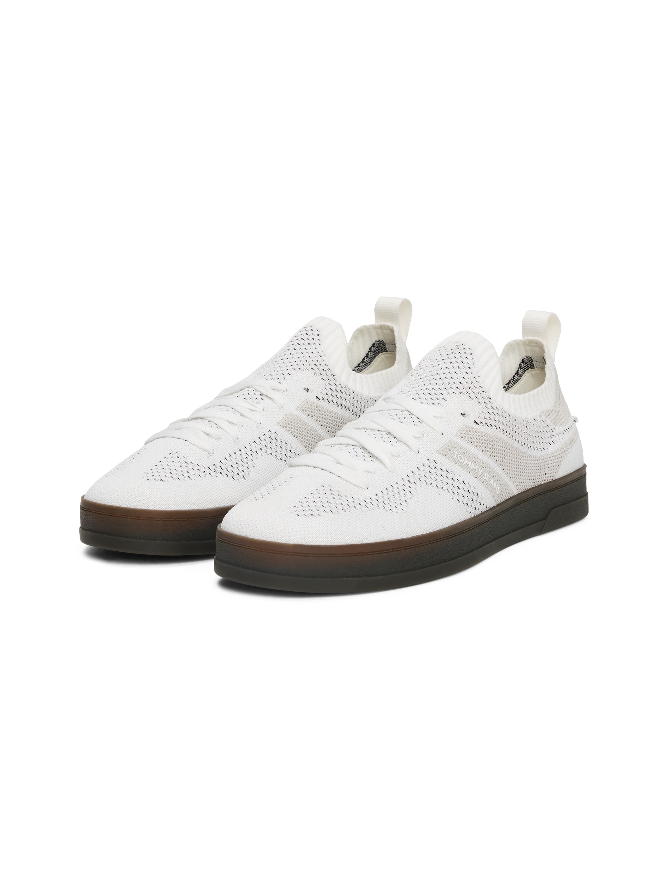 Tommy Jeans Slip-On Sneaker »THE GREENWICH KNITTED«, Freizeitschuh, Halbschuh, Schlupfschuh mit praktischer Anziehlasche