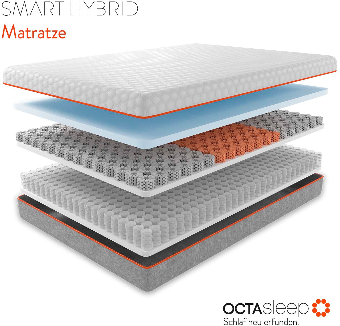 Taschenfederkernmatratze Octasleep Smart Hybrid Matress