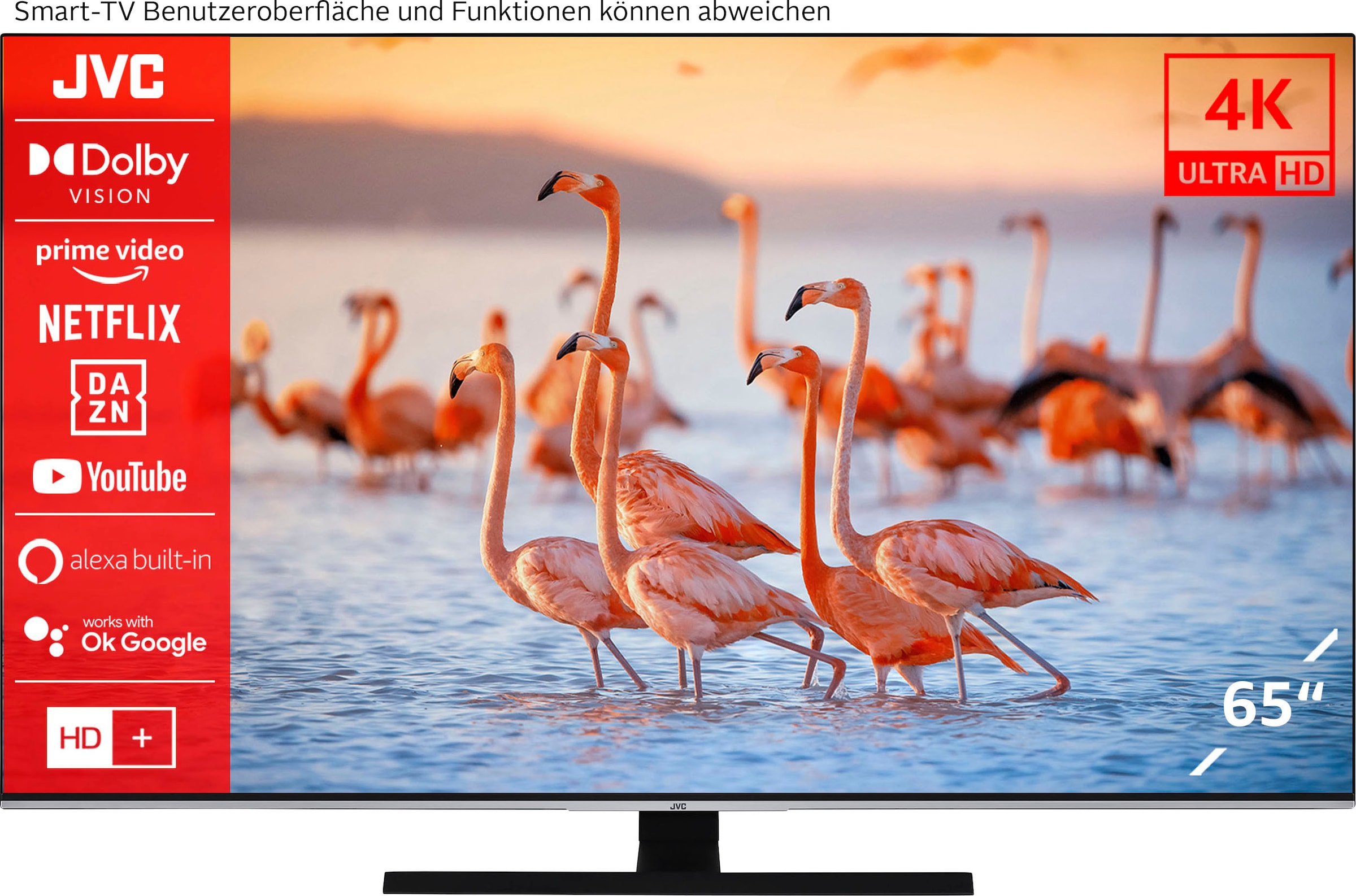 JVC LED-Fernseher »LT-65VU8156«, 164 Shop Online im Ultra HD, OTTO cm/65 Zoll, Smart-TV jetzt 4K