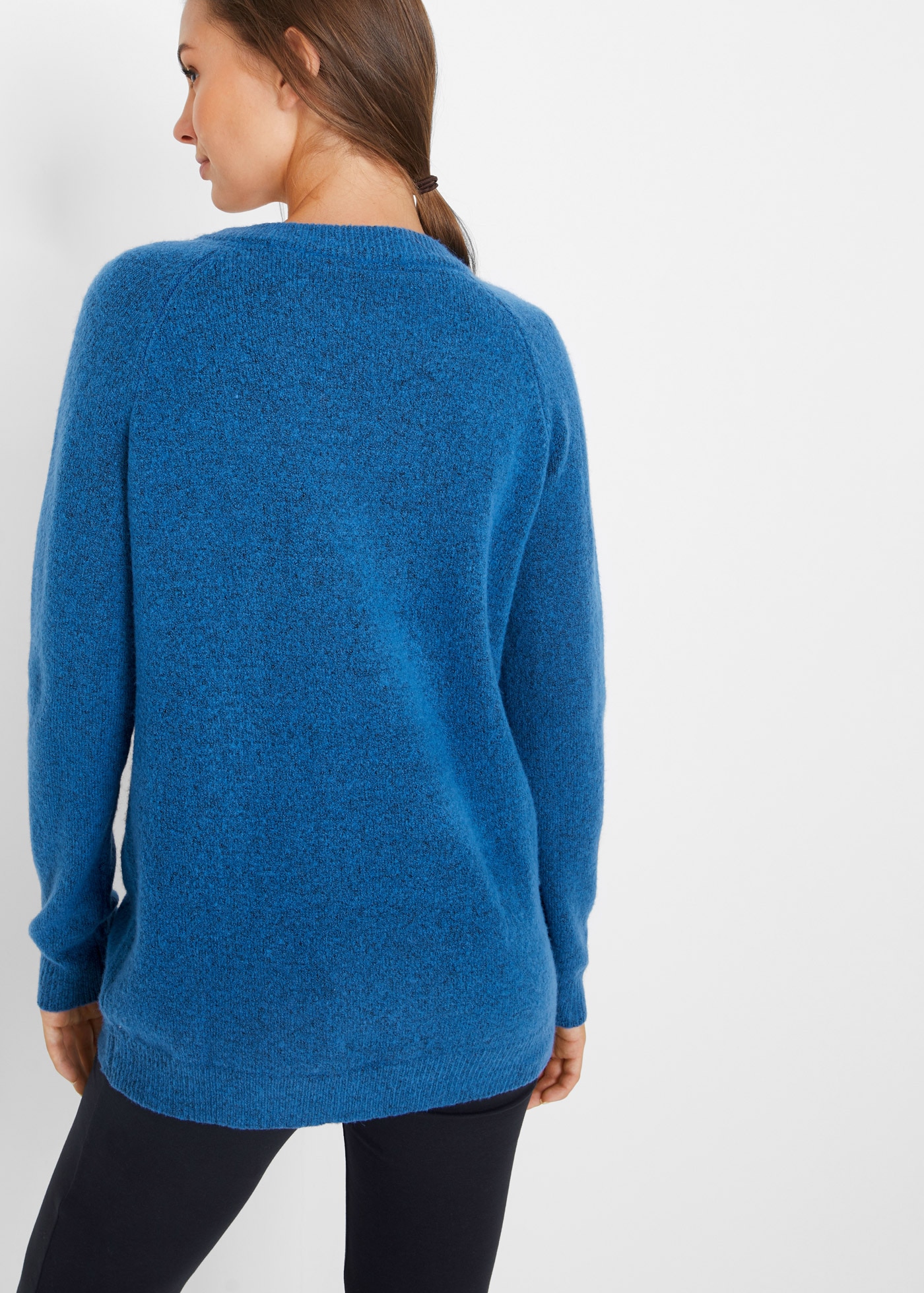 bonprix Strickpullover »Strickpullover mit V-Ausschnitt, Oversized Fit« Strickpullover mit V-Ausschnitt, Oversized Fit