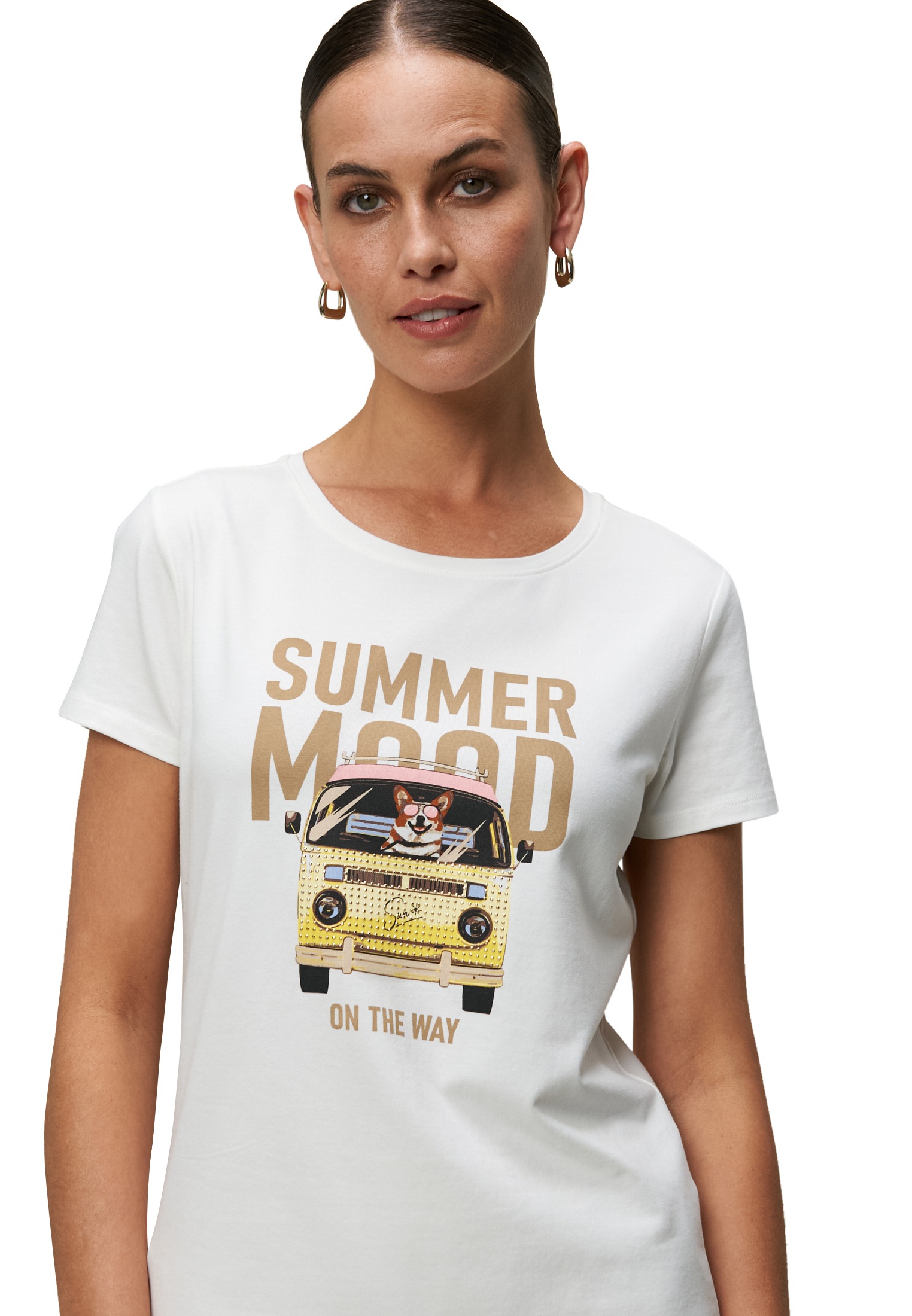 Zero T-Shirt »Shirt mit Summer Mood Print«