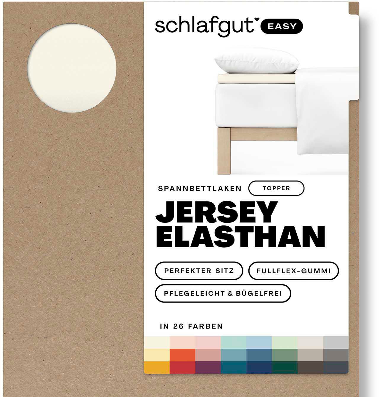 Schlafgut Spannbettlaken »EASY Jersey Elasthan Topper« MADE IN GREEN by OEKO-TEX®