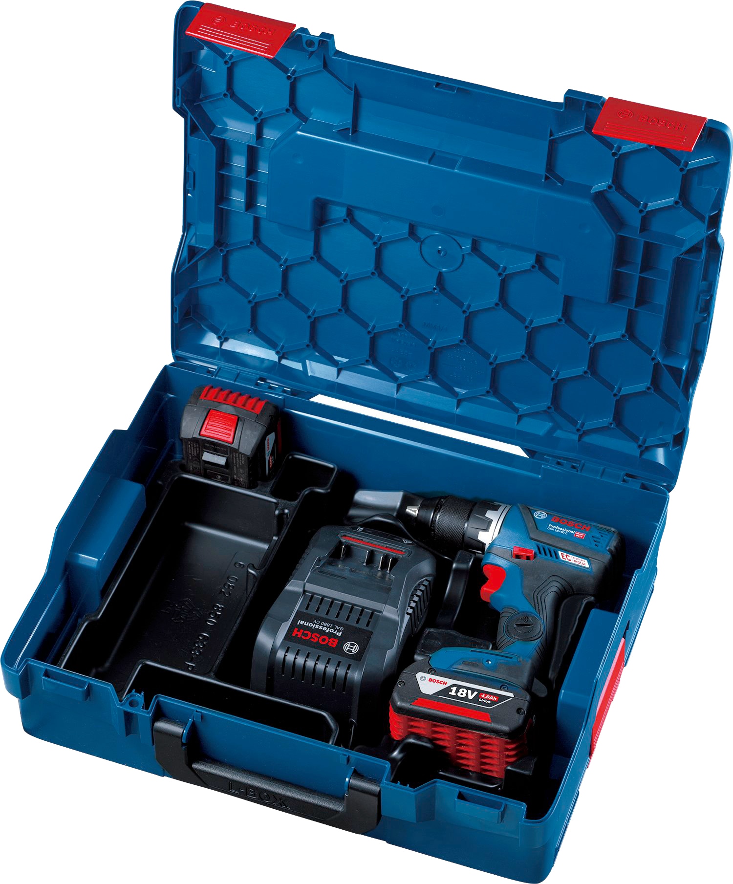 Bosch Professional Akku-Bohrschrauber »GSR 18V-21«, (Set), inkl. 2 Akkus, Ladegerät und Koffer