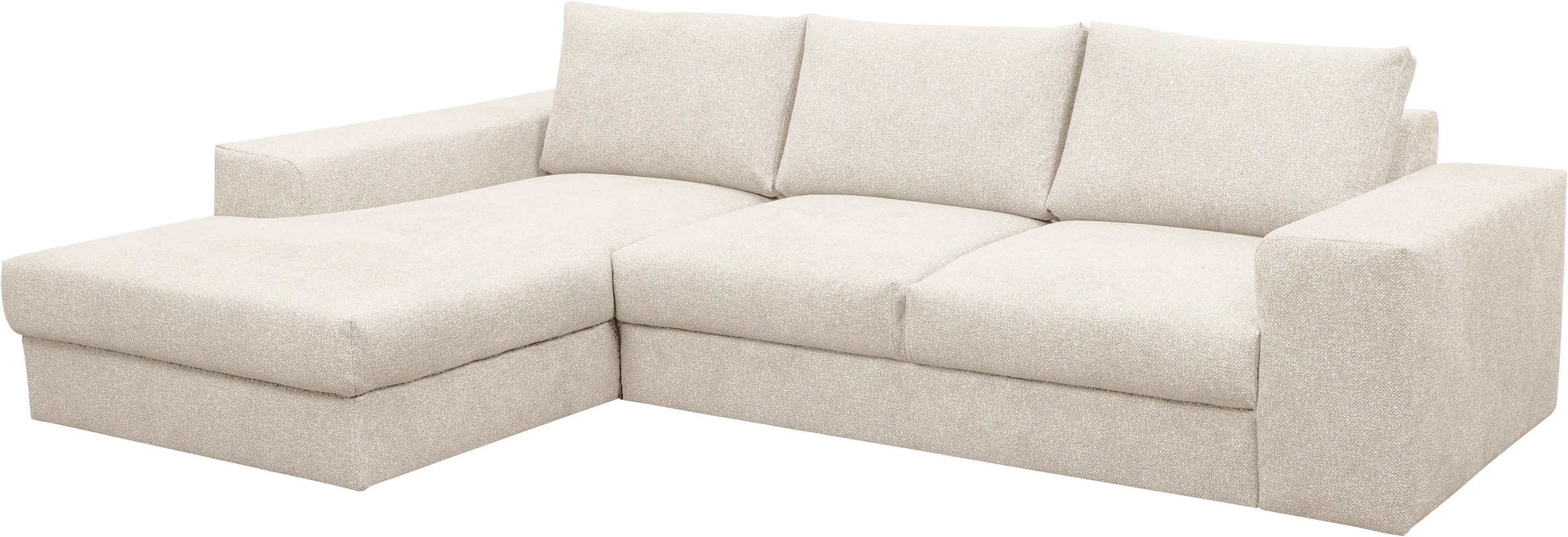 WERK2 Ecksofa »Rozzana«, Design Ecksofa mit hohem Komfort in trendig-weichem Cord & Breitcord