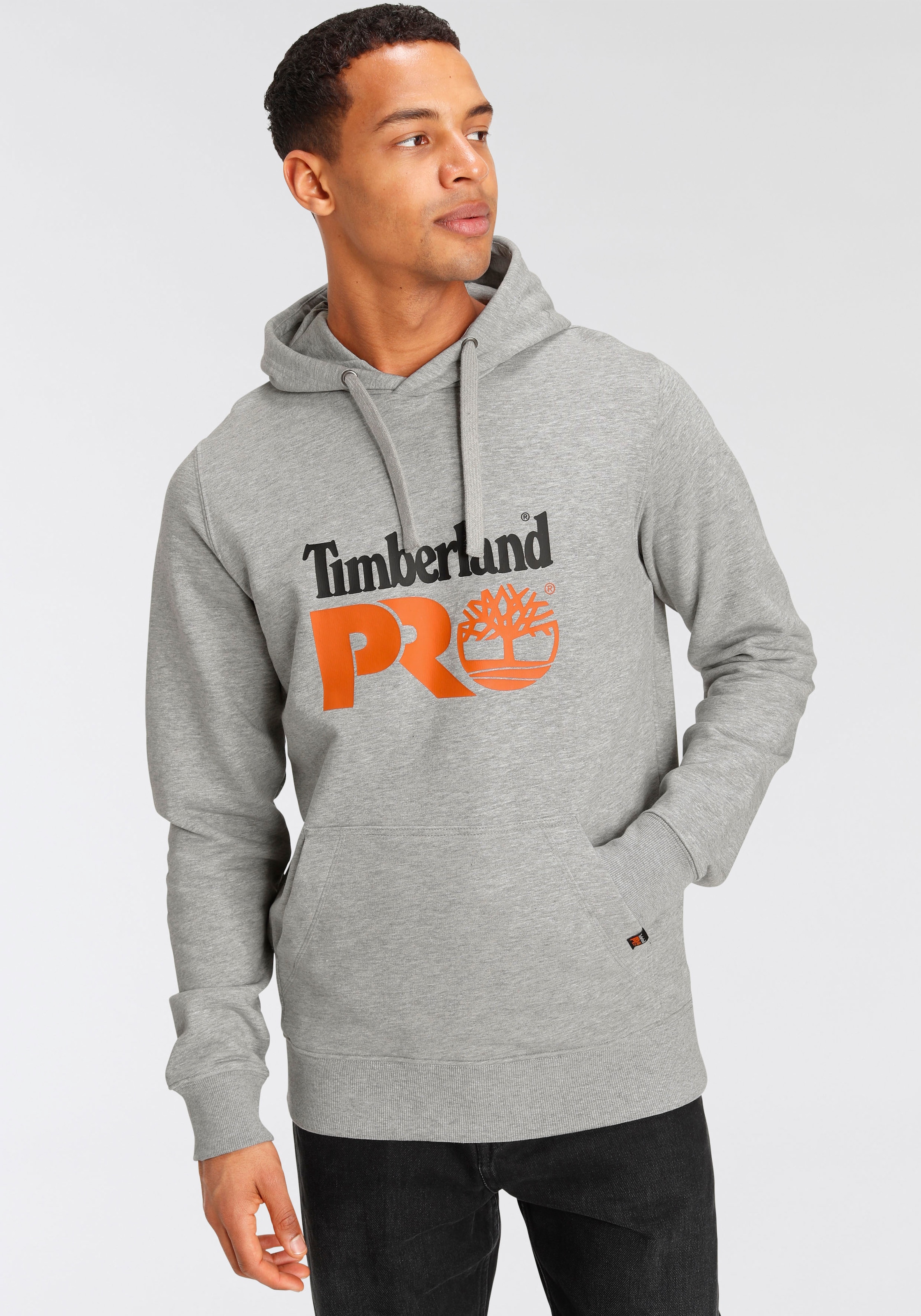 Timberland Pro Hoodie, robuster online Kapuze kaufen Kängurutasche, bei Kordelzug OTTO Stoff, mit