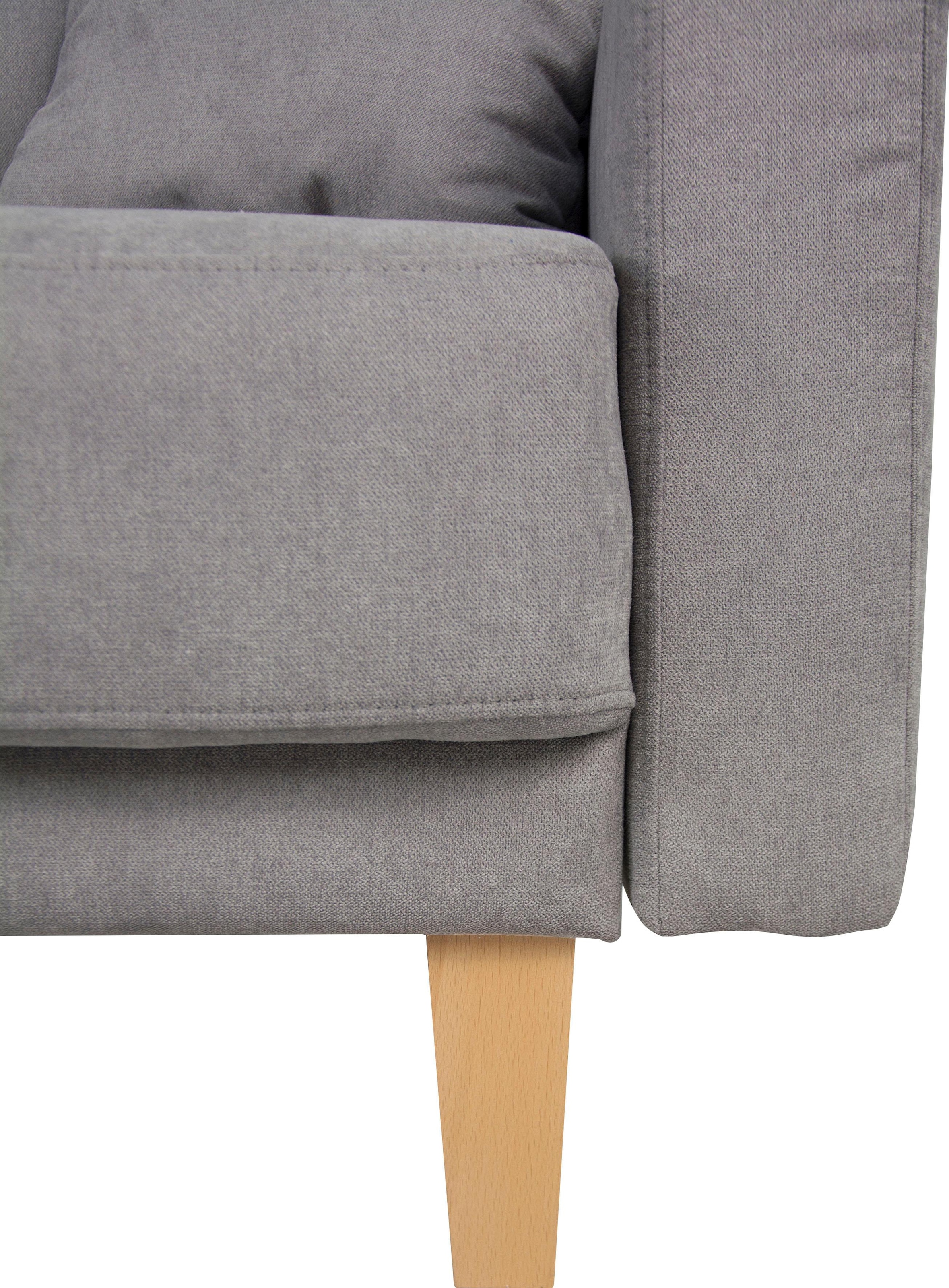 Home affaire Ecksofa »TRIPLO optionale Schlafsofa mit Bettkasten, Maße B/T/H: 234/164/89 cm« L-Form wahlweise mit Bettfunktion - Liegefläche 132x210 cm