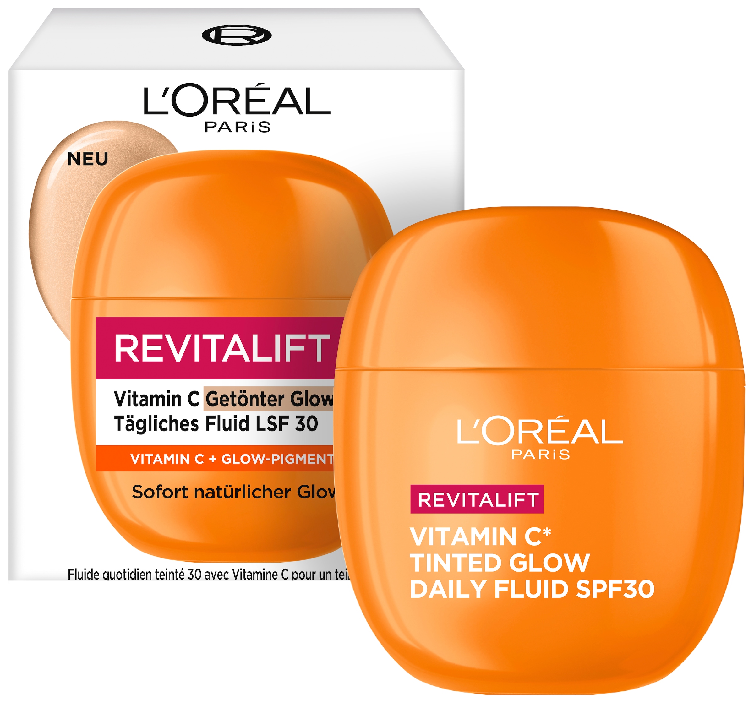 L'ORÉAL PARIS Gesichtsfluid »REVITALIFT VITAMIN C GETÖNTER GLOW LSF30«