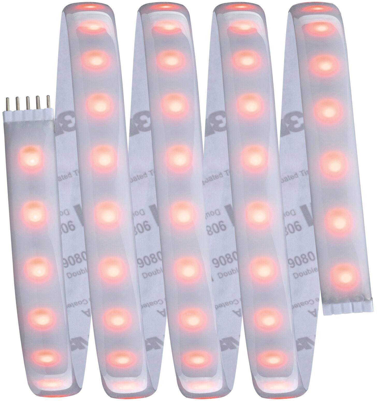 Paulmann LED-Streifen »MaxLED 1000 Basisset 1,5m IP44 Cover 3000K 18W 230/24V 50VA Silber«, 1 St.-flammig, RGBW