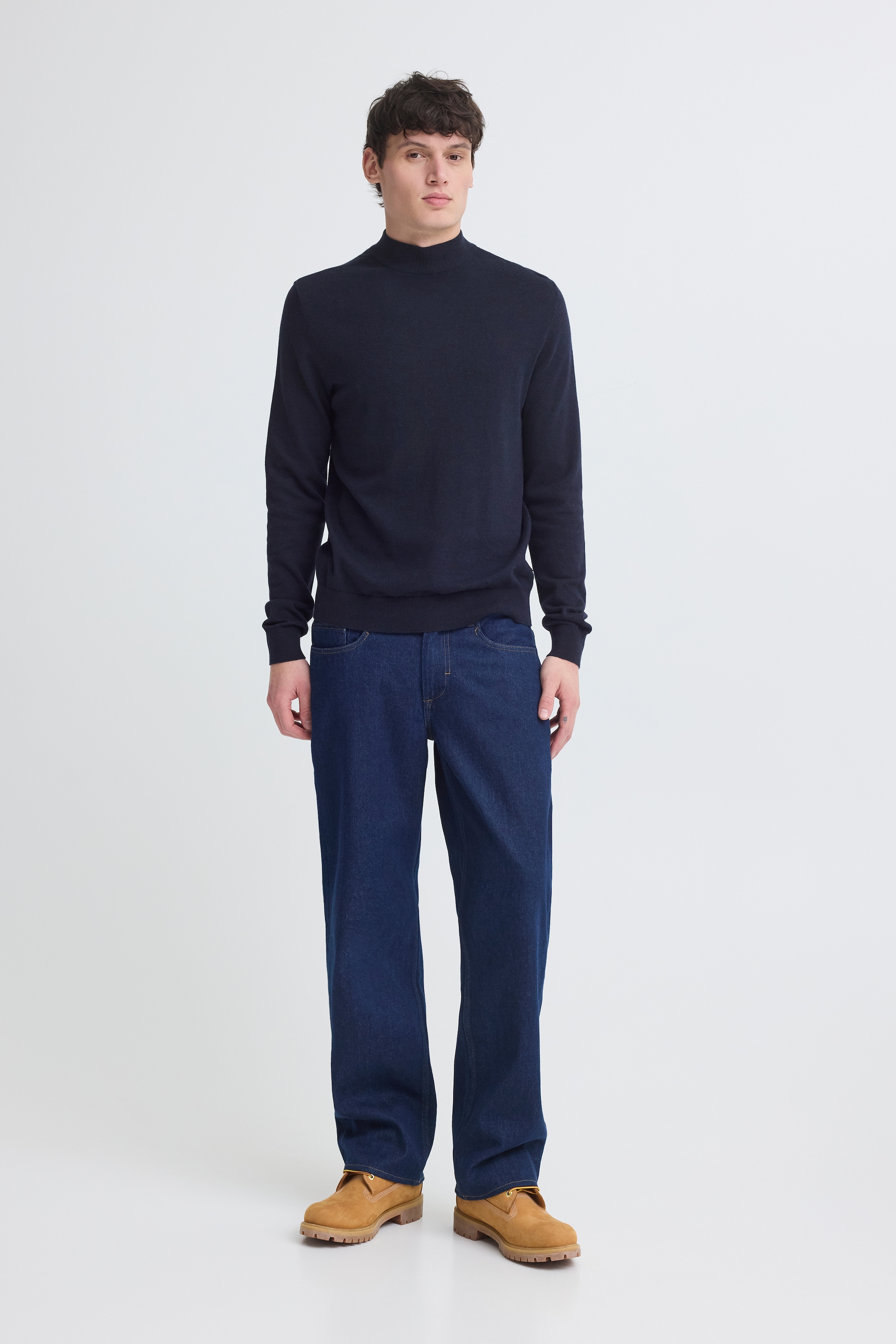 Blend Stehkragenpullover »BHBAGGE HIGH NECK KNIT« Baumwollmischung, regular fit