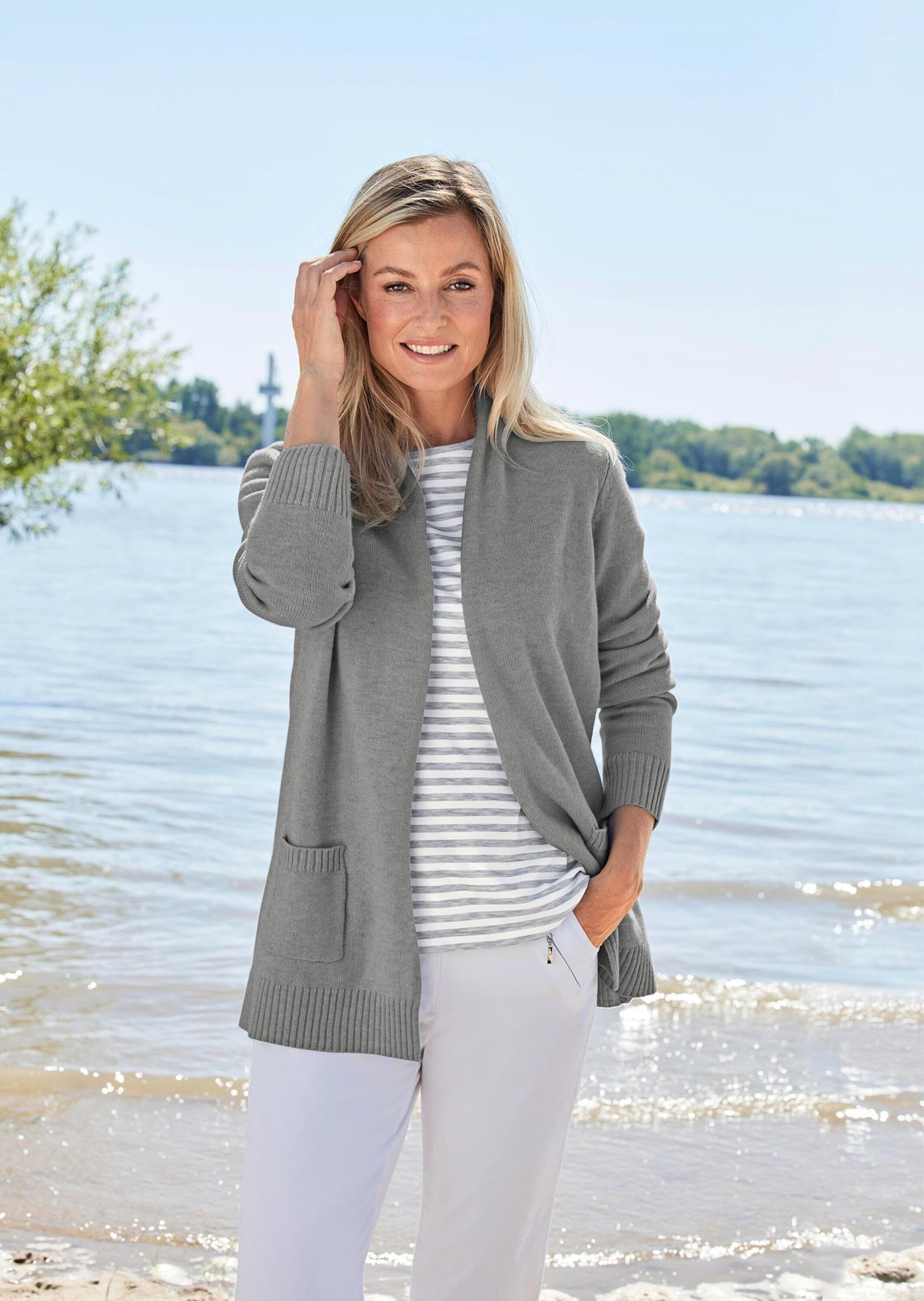 GOLDNER Strickjacke »Kurzgröße Strickjacke aus Merinowolle«