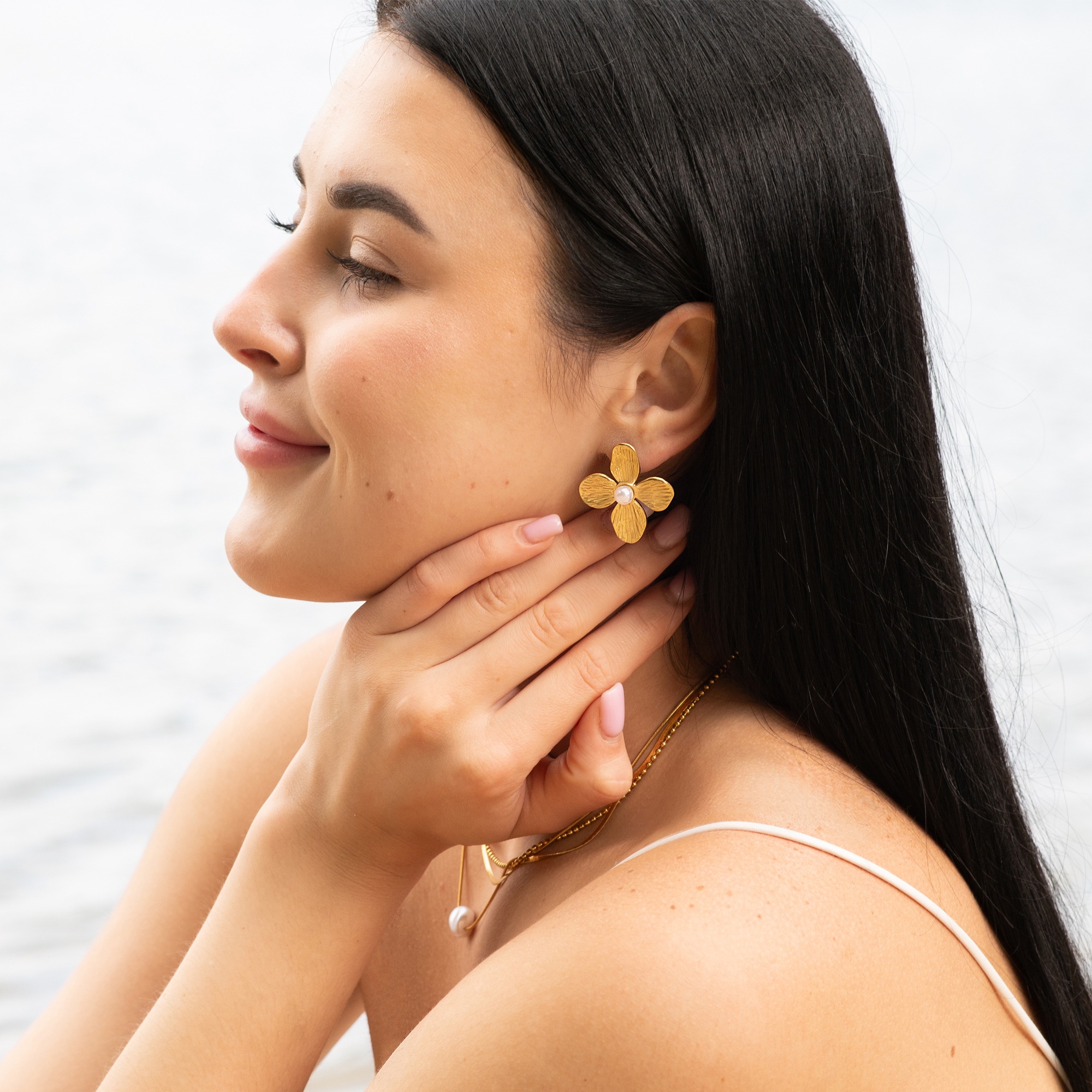 Adelia´s Paar Ohrstecker »Damen Ohrringe ¿ Ohrstecker aus Edelstahl mit Perle«