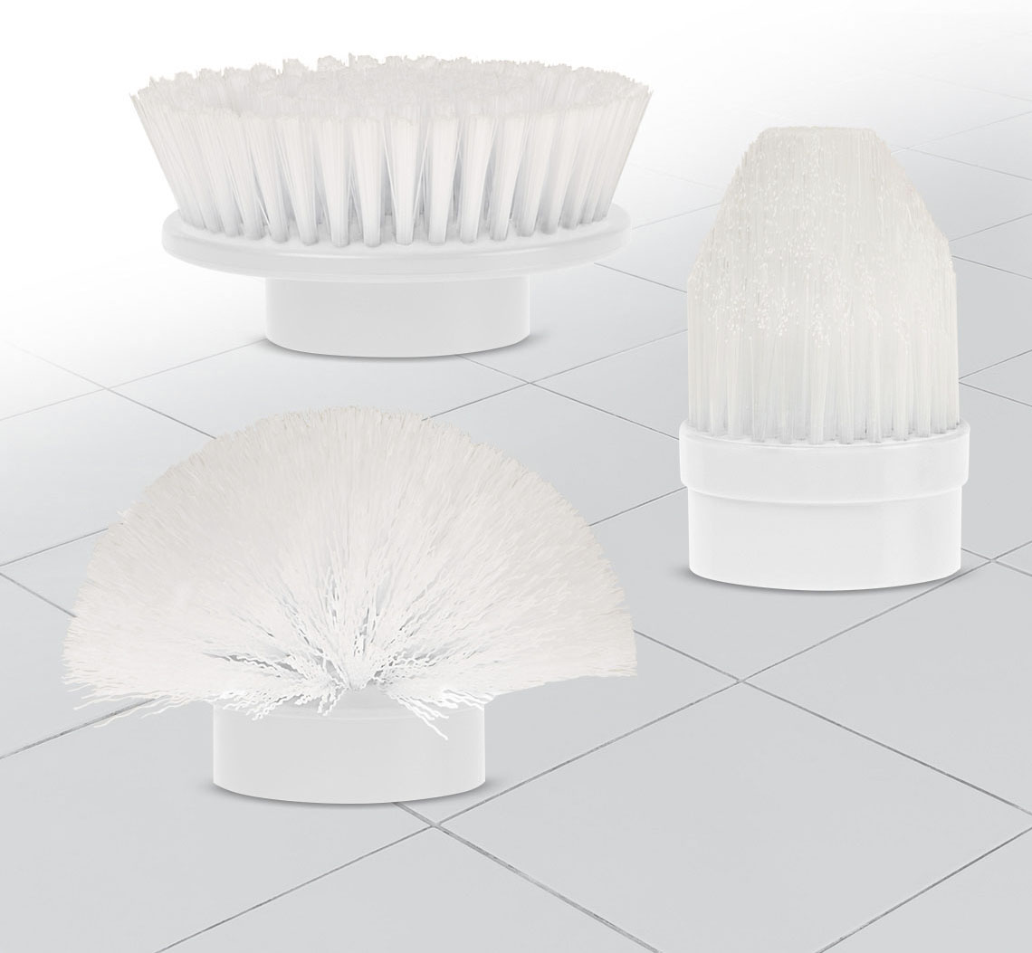 Reinigungsbürste »HURRICAN SPIN SCRUBBER«, Set, 3 St., aus Kunststoff