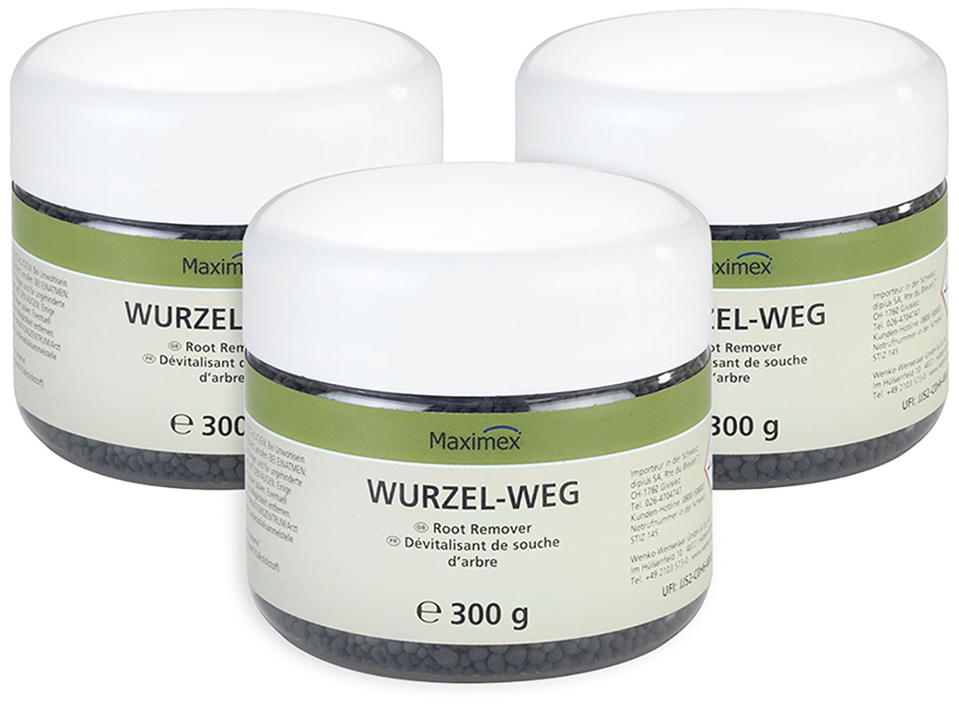 Maximex Unkrautbekämpfungsmittel »Wurzel-weg« Wurzelentferner, beschleunigt Zersetzung von Baumstümpfen und Holz