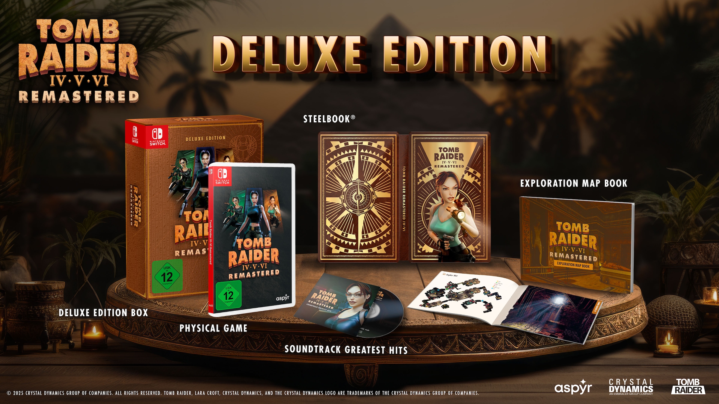 Aspyr Media Spielesoftware »Tomb Raider IV-VI Remastered Starring Lara Croft: Deluxe Edition«, Nintendo Switch 2