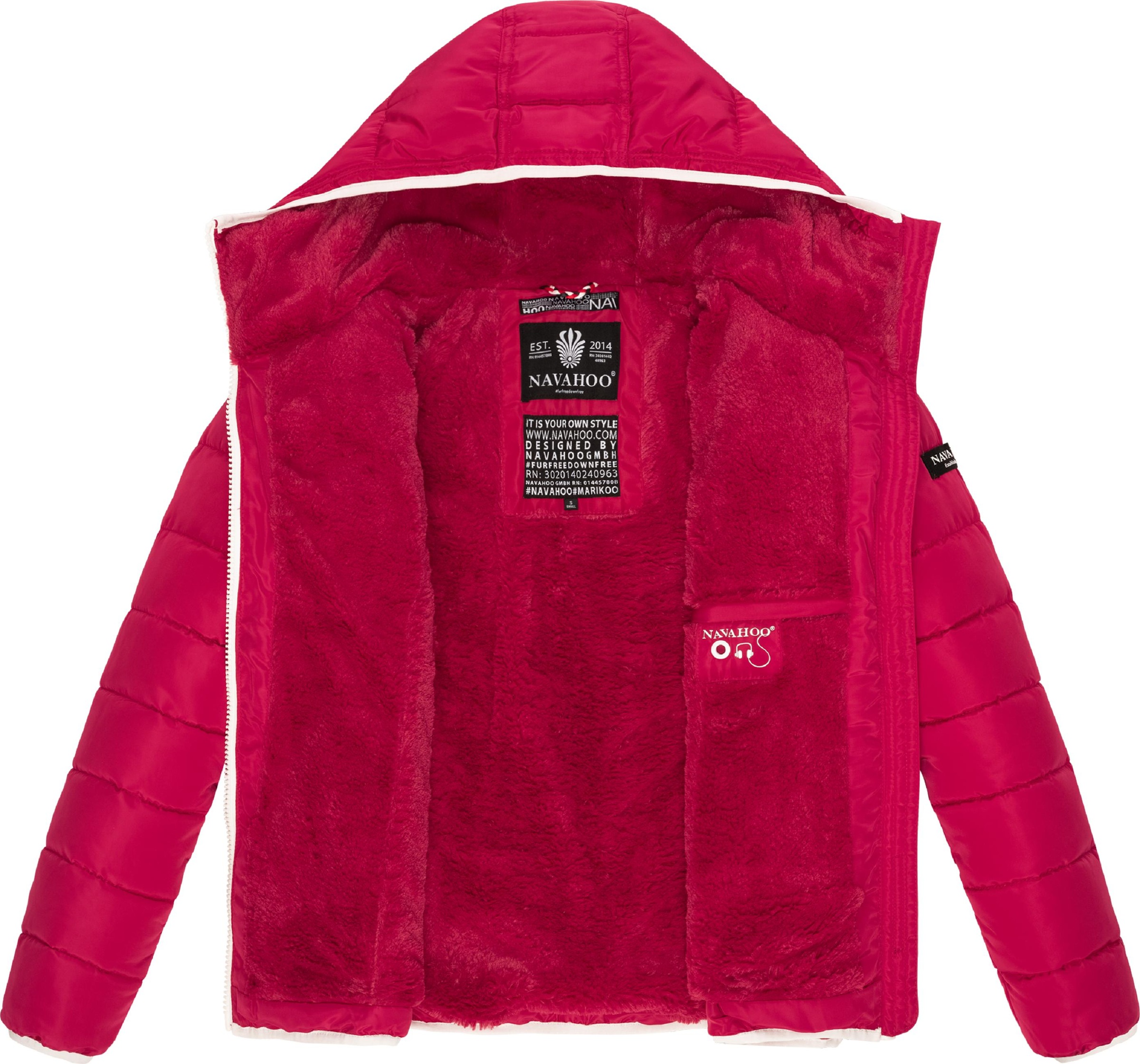 Navahoo Steppjacke »Winterjacke Elva«, mit Kapuze, stylische Damen Winterjacke mit Kapuze