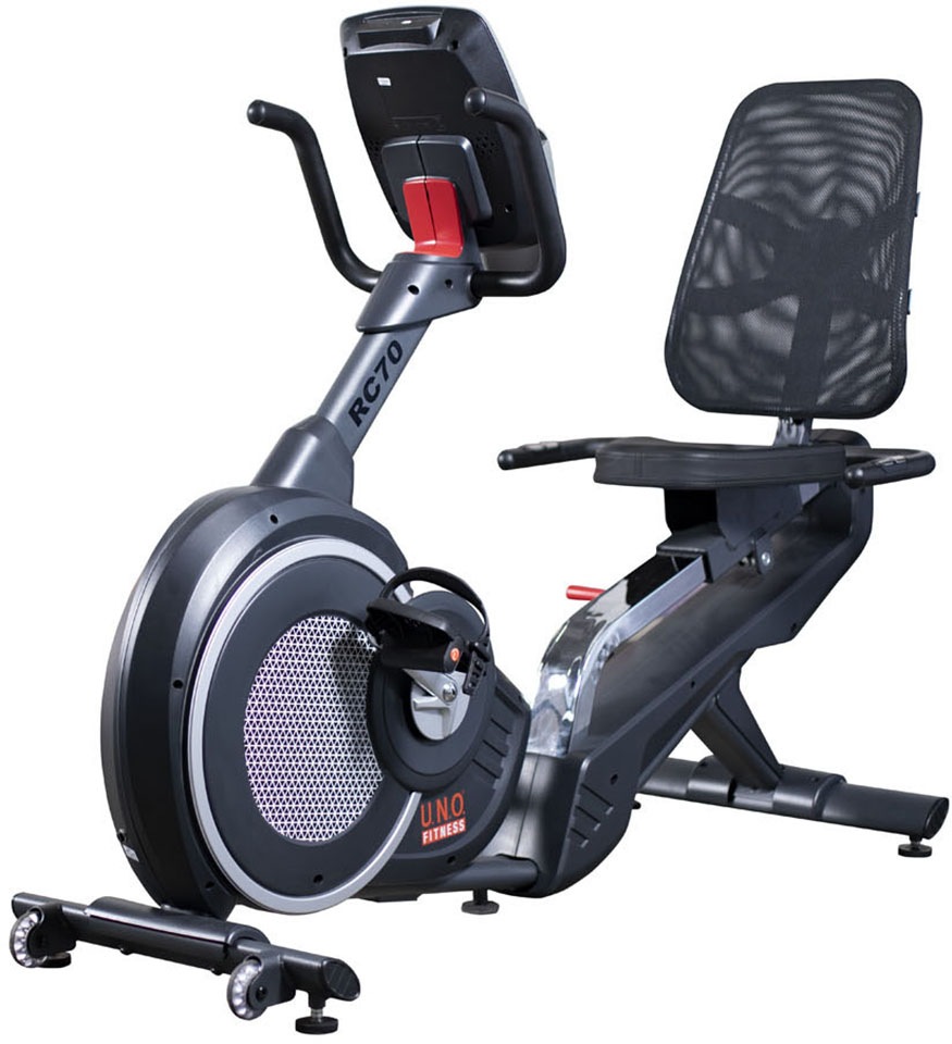 U.N.O. Fitness Liege-Ergometer »RC 70« Schwungmasse ca. 12 kg, 32 Widerstandsstufen in silberfarben