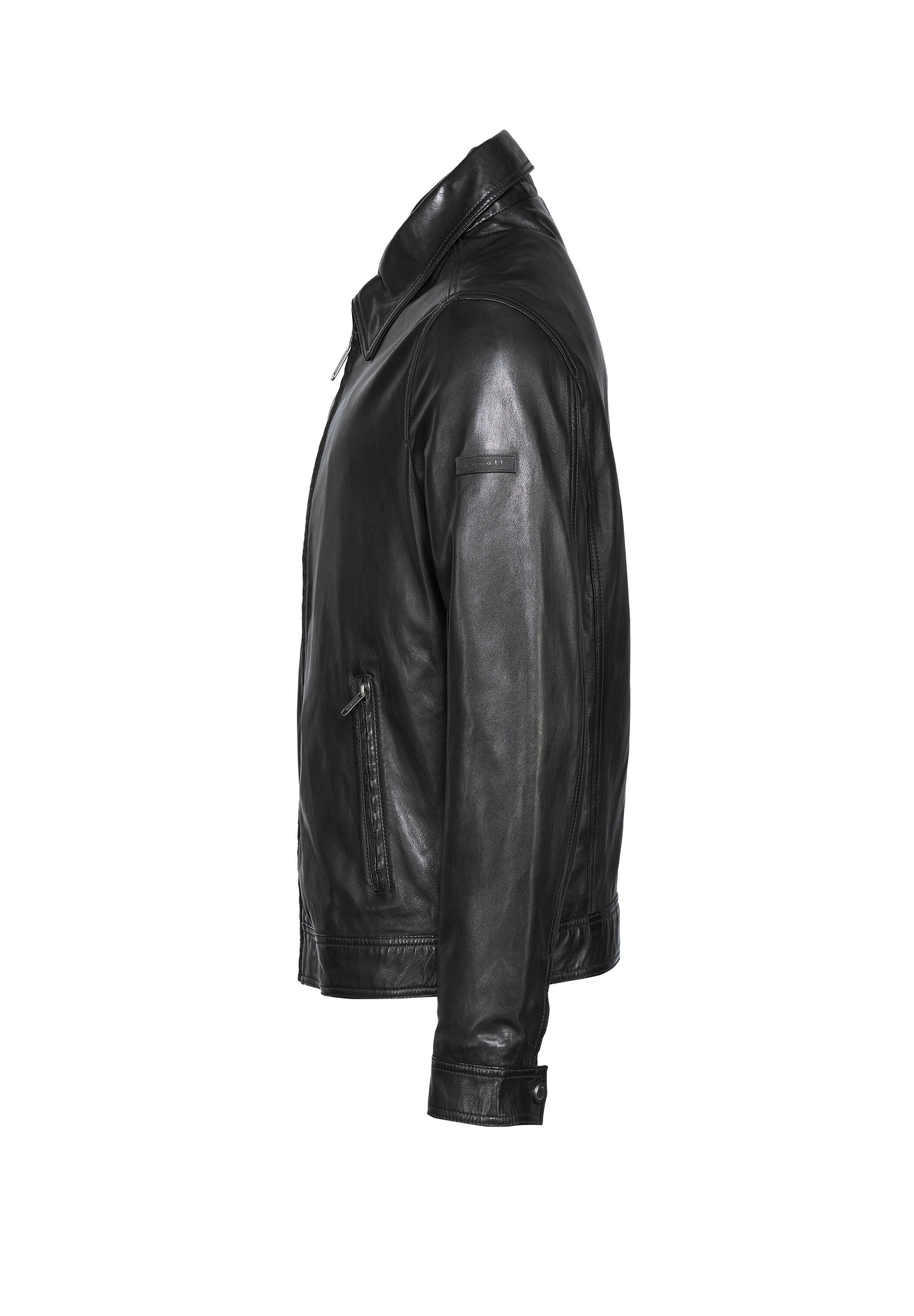 bugatti Lederjacke »BULUCIANO« ohne Kapuze bequeme Passform