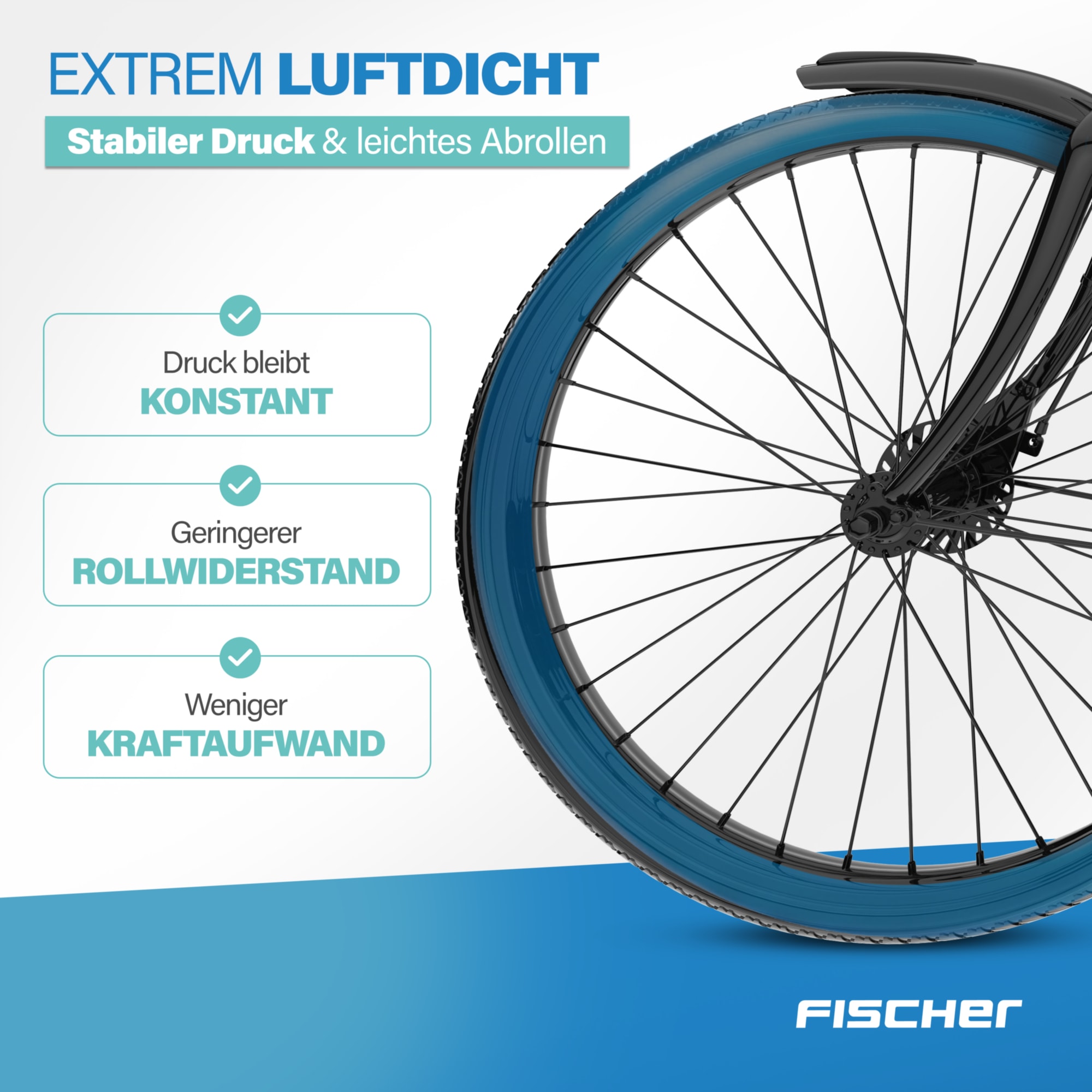 FISCHER Fahrrad Fahrradschlauch »TPU-Schlauch Univ. 28" 35/47-622«