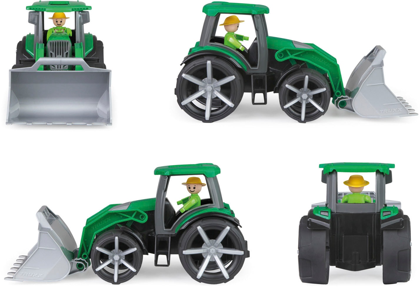 Lena® Spielzeug-Traktor »TRUXX², grün«, inklusive Spielfiugr; Made in Europe