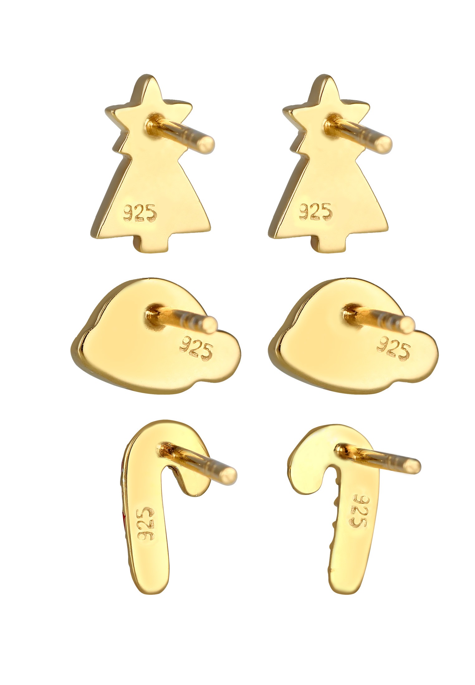 Elli Ohrstecker-Set »Ohrringe X-mas 3er Set Süß 925 Silber, mit Kristallen von Swarovski®«