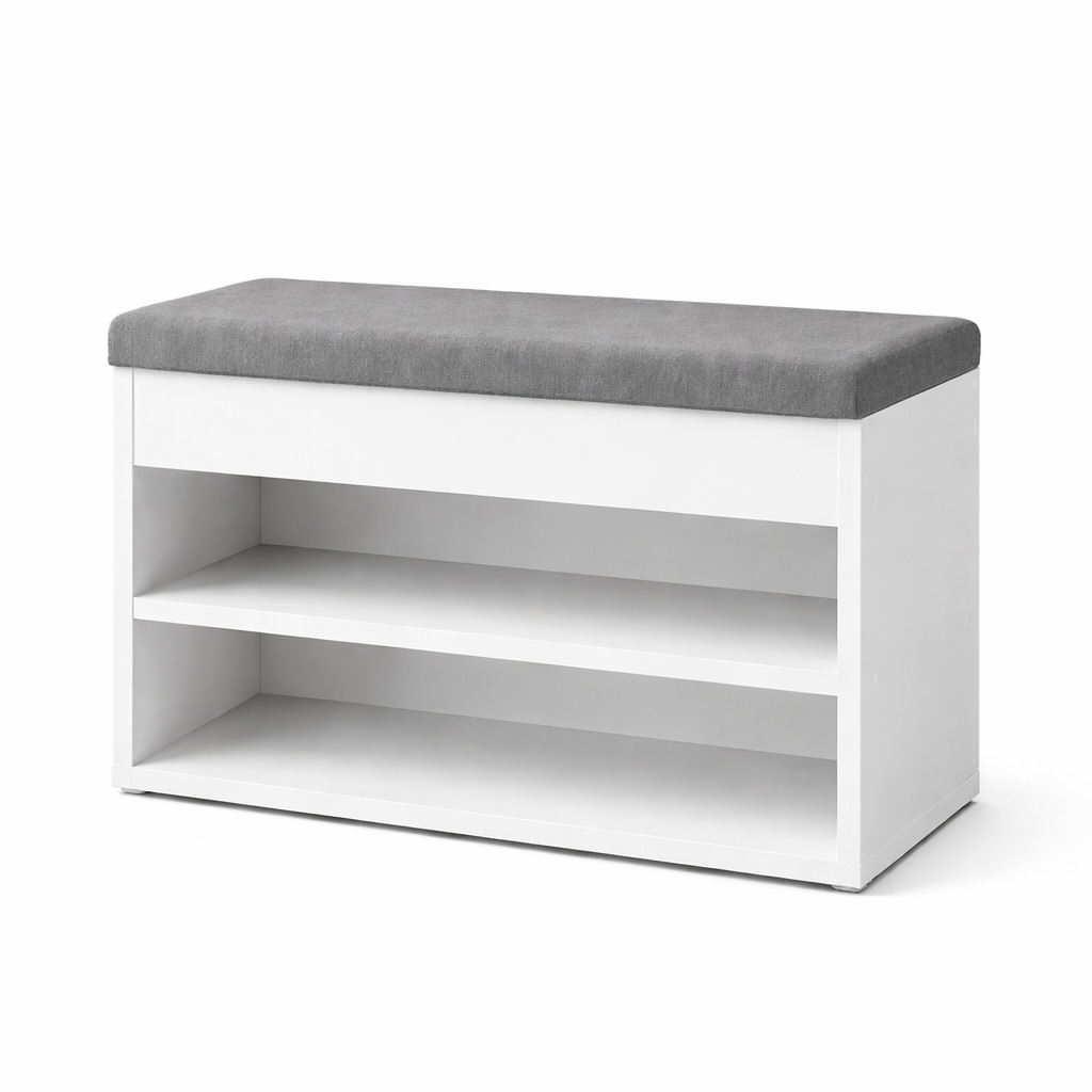 OTTO home Schuhbank »Schuchschrank 60,  Schuhregal, Schuhtruhe, Schuhkommode, Sitzbank« Inkl. bequemem Sitzkissen mit Stauraum darunter