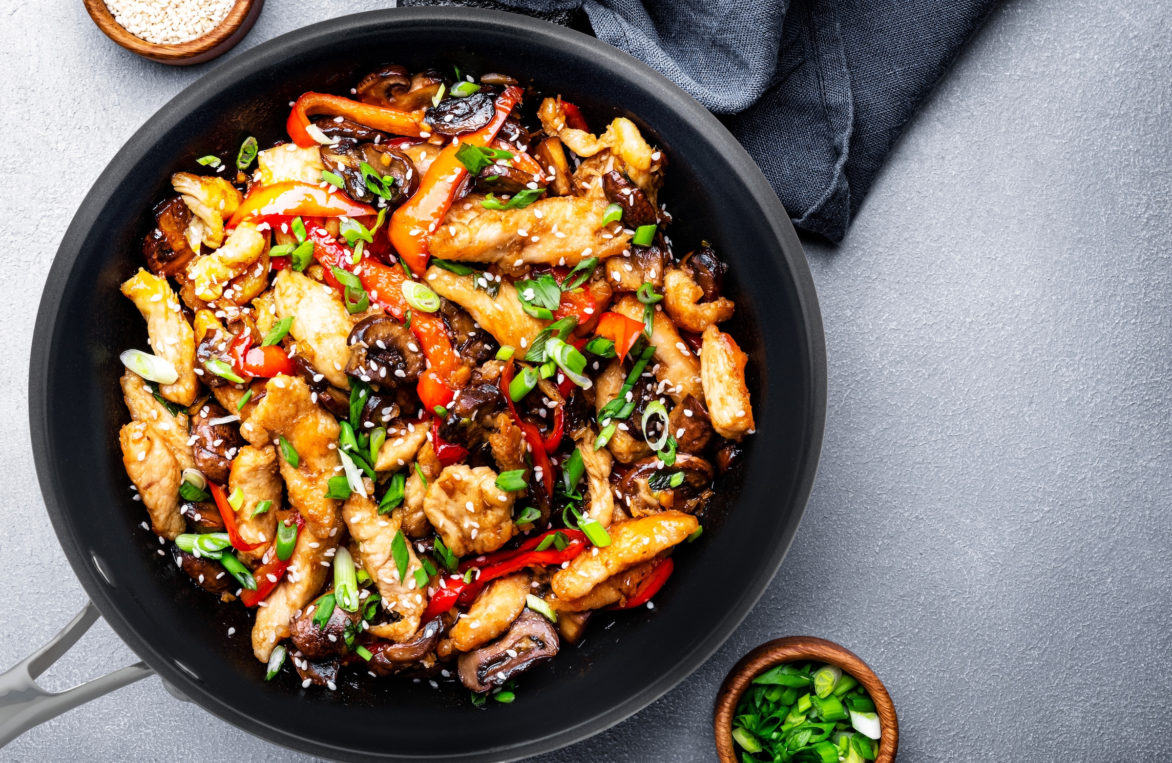 Hanseatic Wok »hanseatic« Edelstahl aus Dreischicht-Material mit Antihaft-Versiegelung, ø 28 cm, Induktion