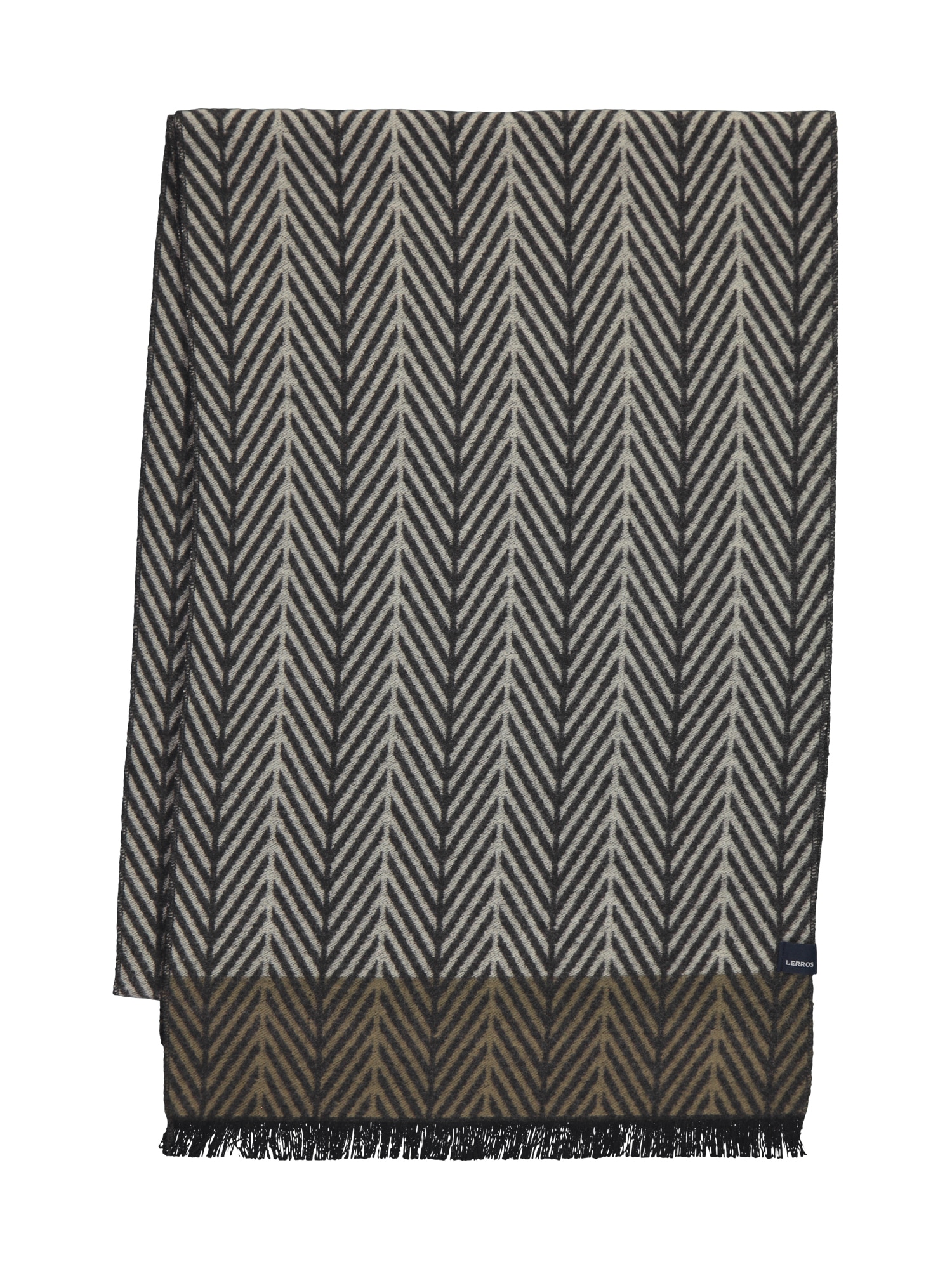 LERROS Wollschal »LERROS Herrenschal mit Fischgrat-Muster«