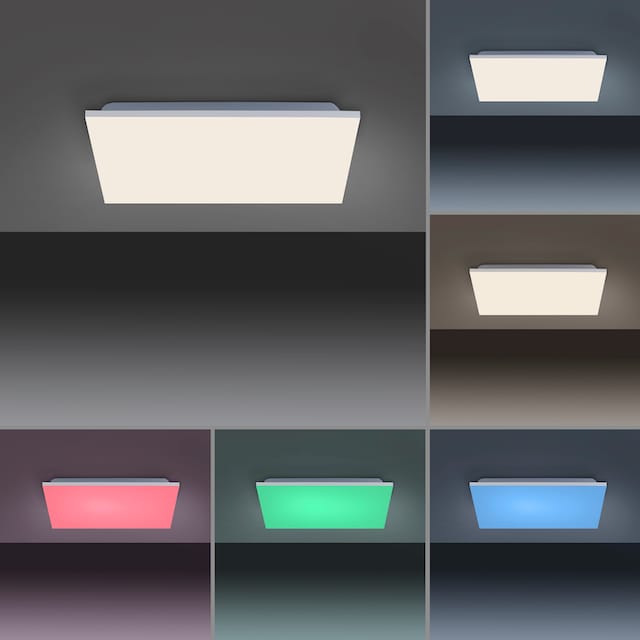 Leuchten Direkt Deckenleuchte »YUKON«, 1 flammig-flammig, RGB+tunable  white, CCT - über Fernbedienung, dimmbar, Infrarot inkl. bei OTTO