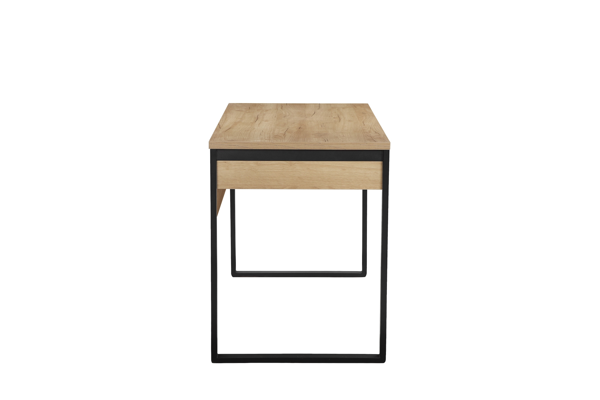 Places of Style Schreibtisch »Moid, Computertisch im modernen Design,«, Breite 120/140/160 cm, mit Metallbeinen & Schublade