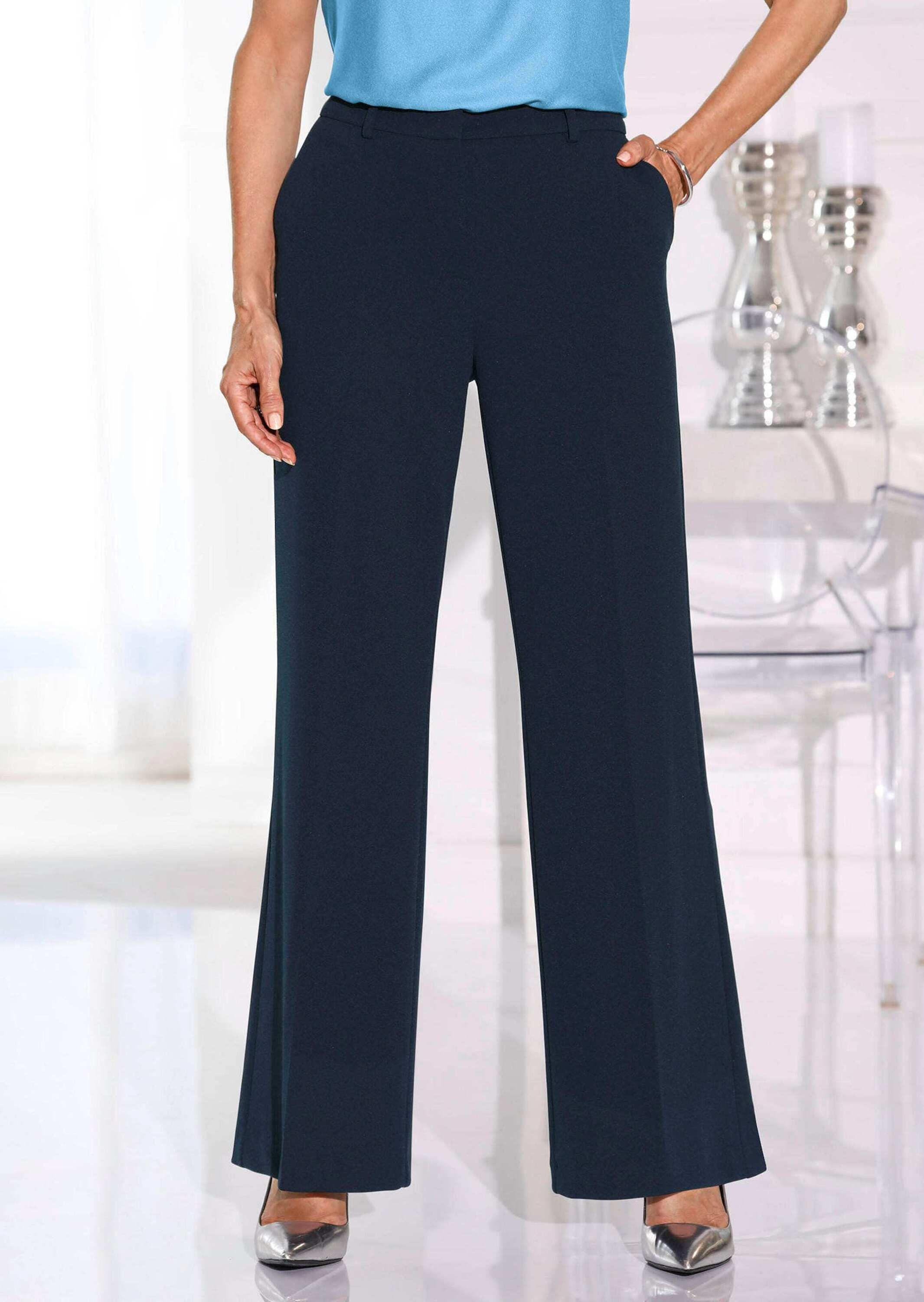 GOLDNER Stoffhose »Kurzgröße Klassische Hose mit Bügelfalten«