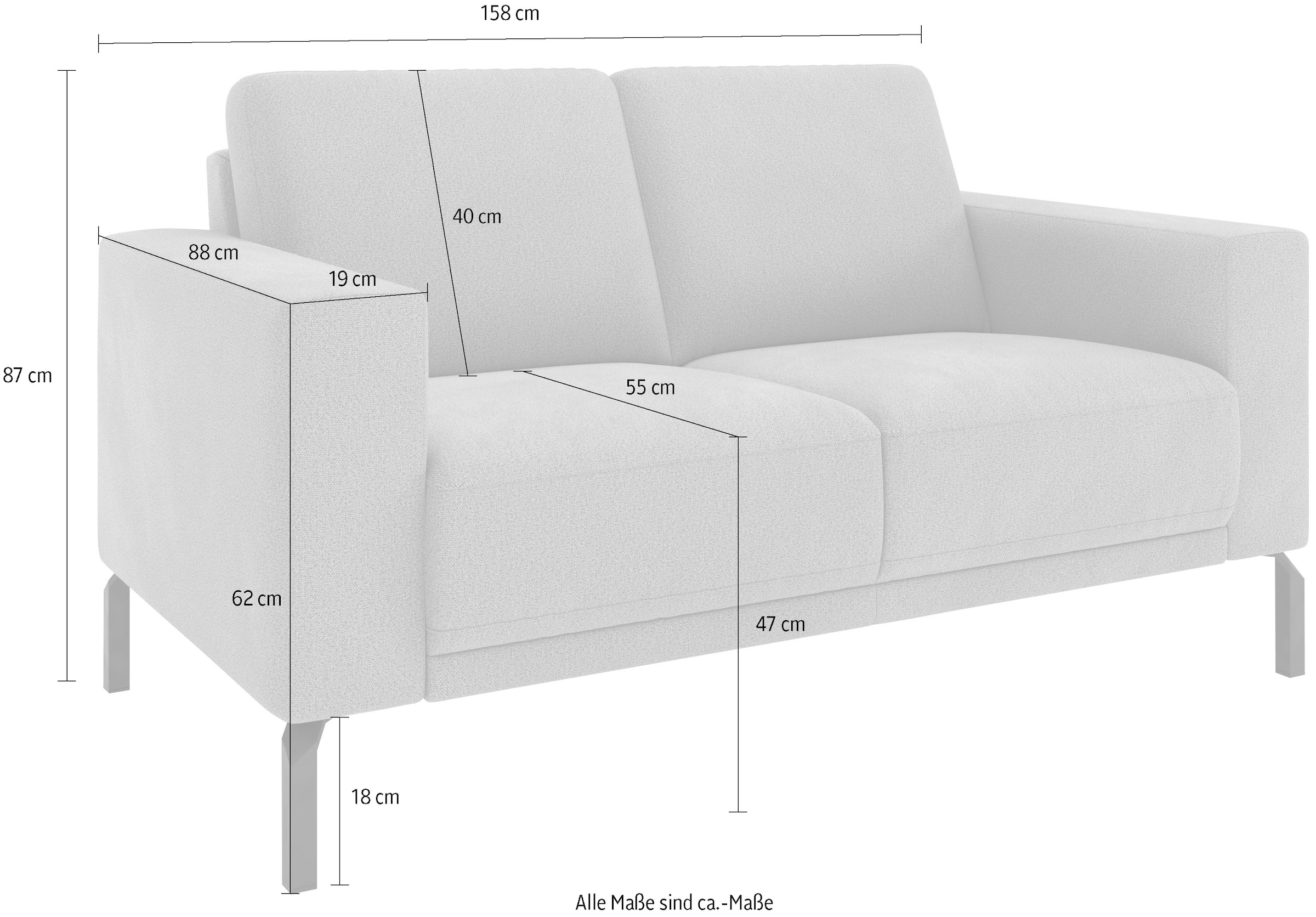 Home affaire 2-Sitzer »Apiro, 2-Sitzer – Premium-Komfort für dein Zuhause« Ergonomischer Federkern, optional motorisch ausziehbar