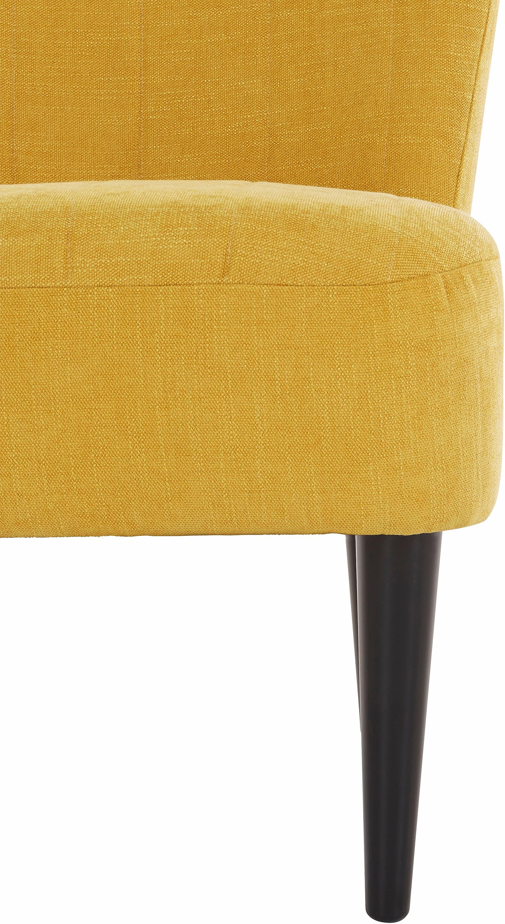 ATLANTIC home collection Cocktailsessel »Jan« mit Wellenunterfederung, Massivholzfüße