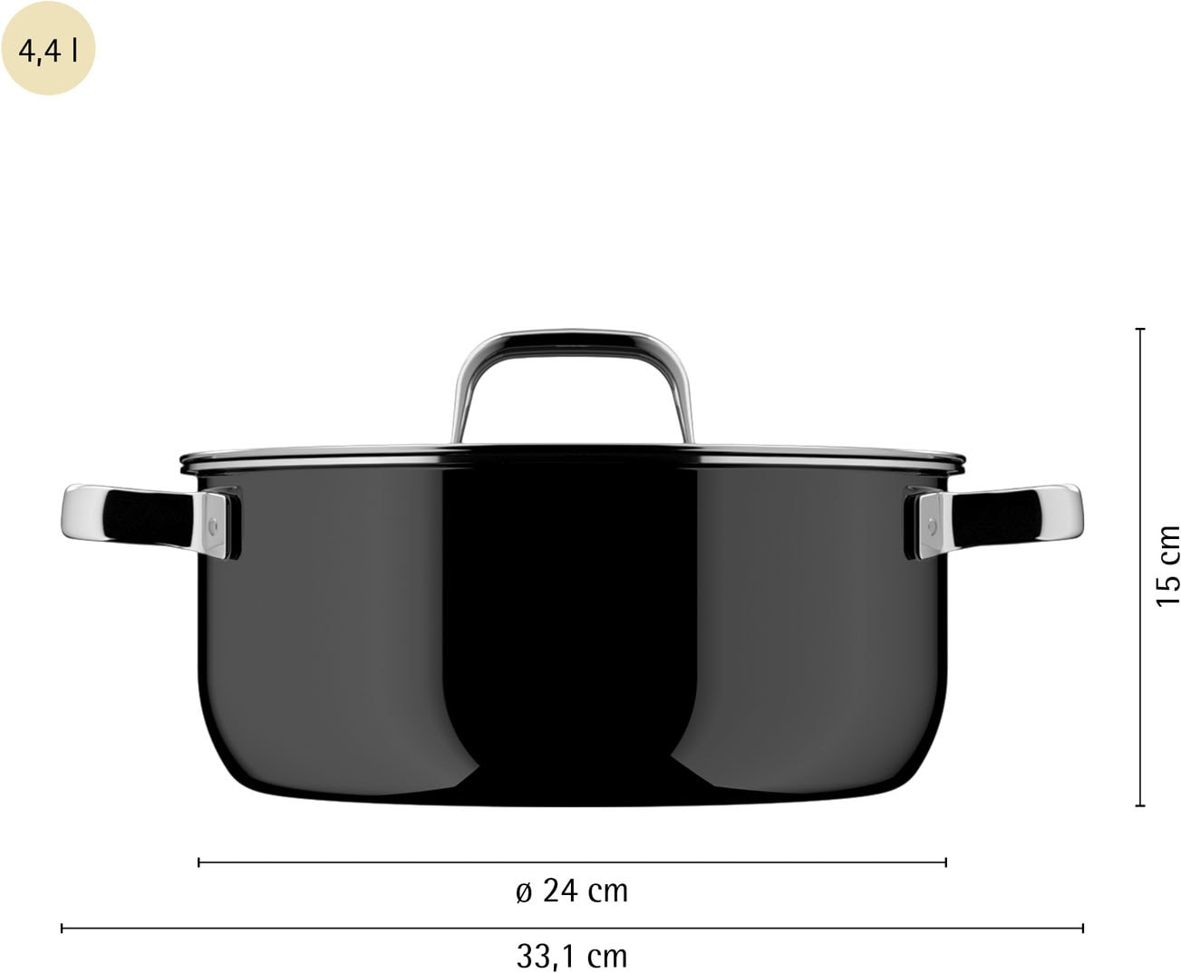 WMF Bratentopf »Fusiontec Mineral Pro« 1 tlg. tlg. Edelstahl | Glas
