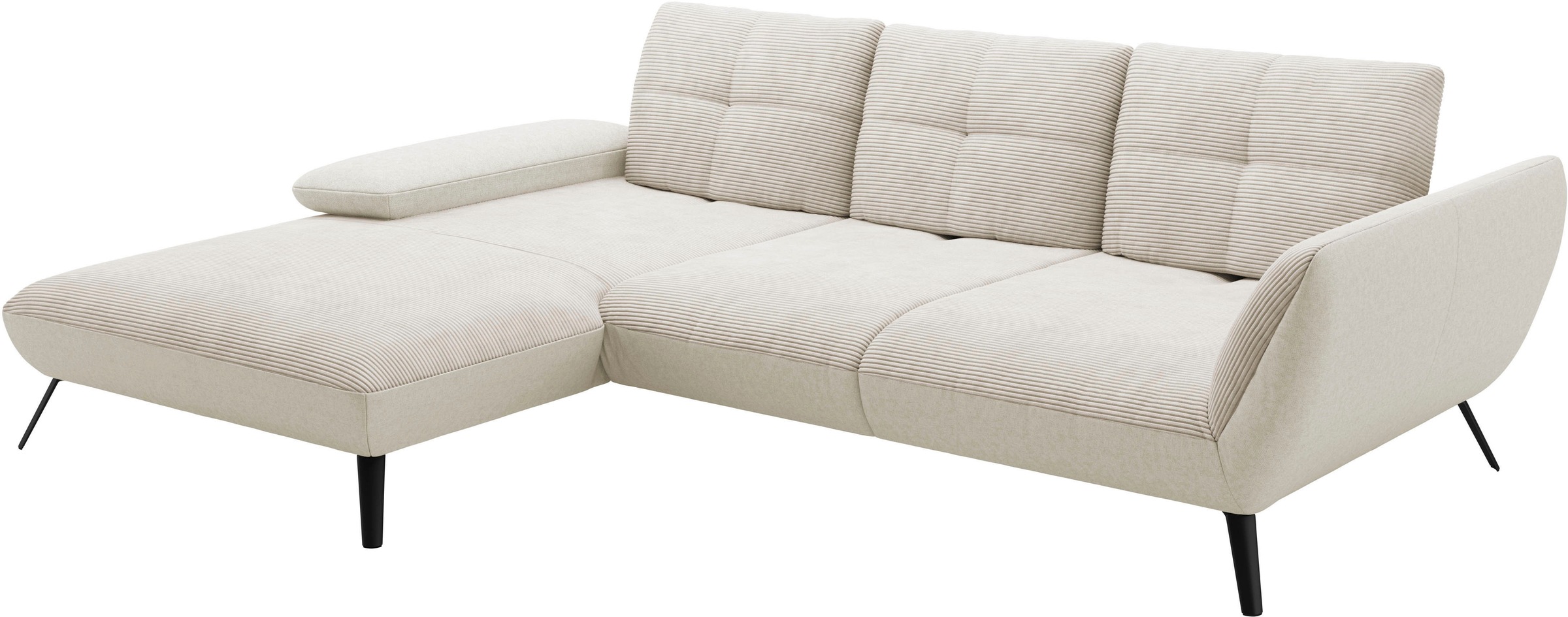 Places of Style Ecksofa »Mikado L-Form«, inkl. Sitztiefenverstellung und Armteilverstellung