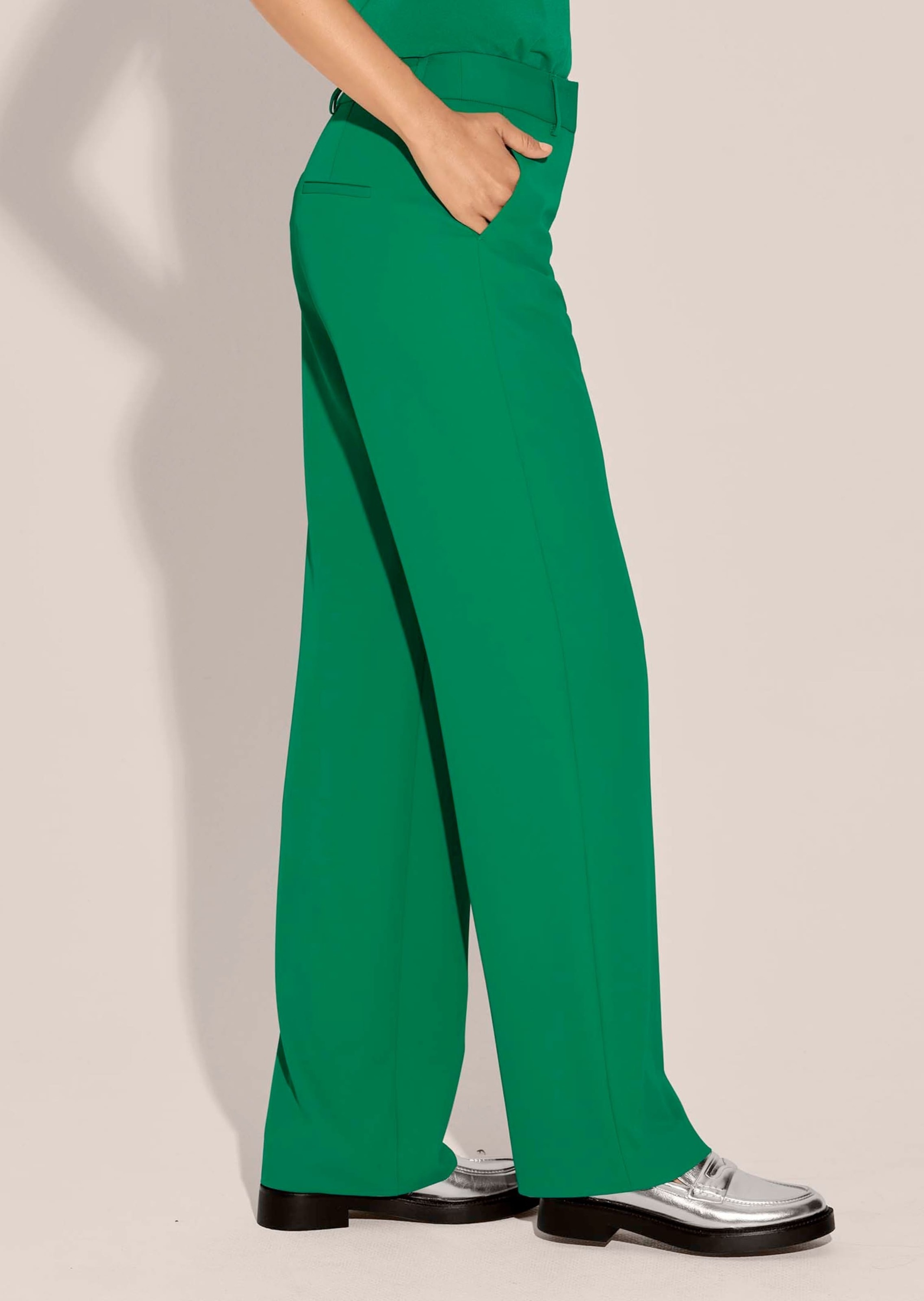 MADELEINE Stoffhose »Hose Weite Stretch-Hose mit Bügelfalten«