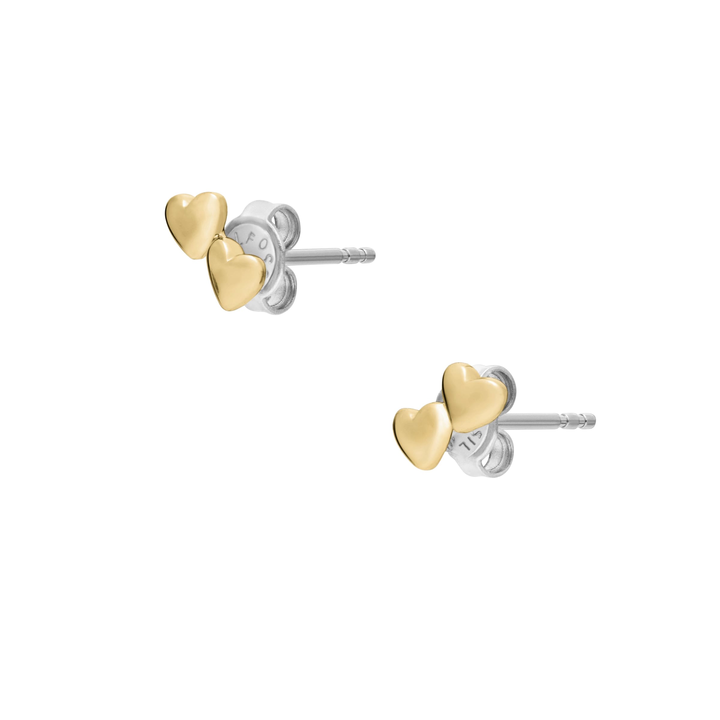 Fossil Paar Ohrstecker »Schmuck Geschenk Metall SUTTON Herzen«