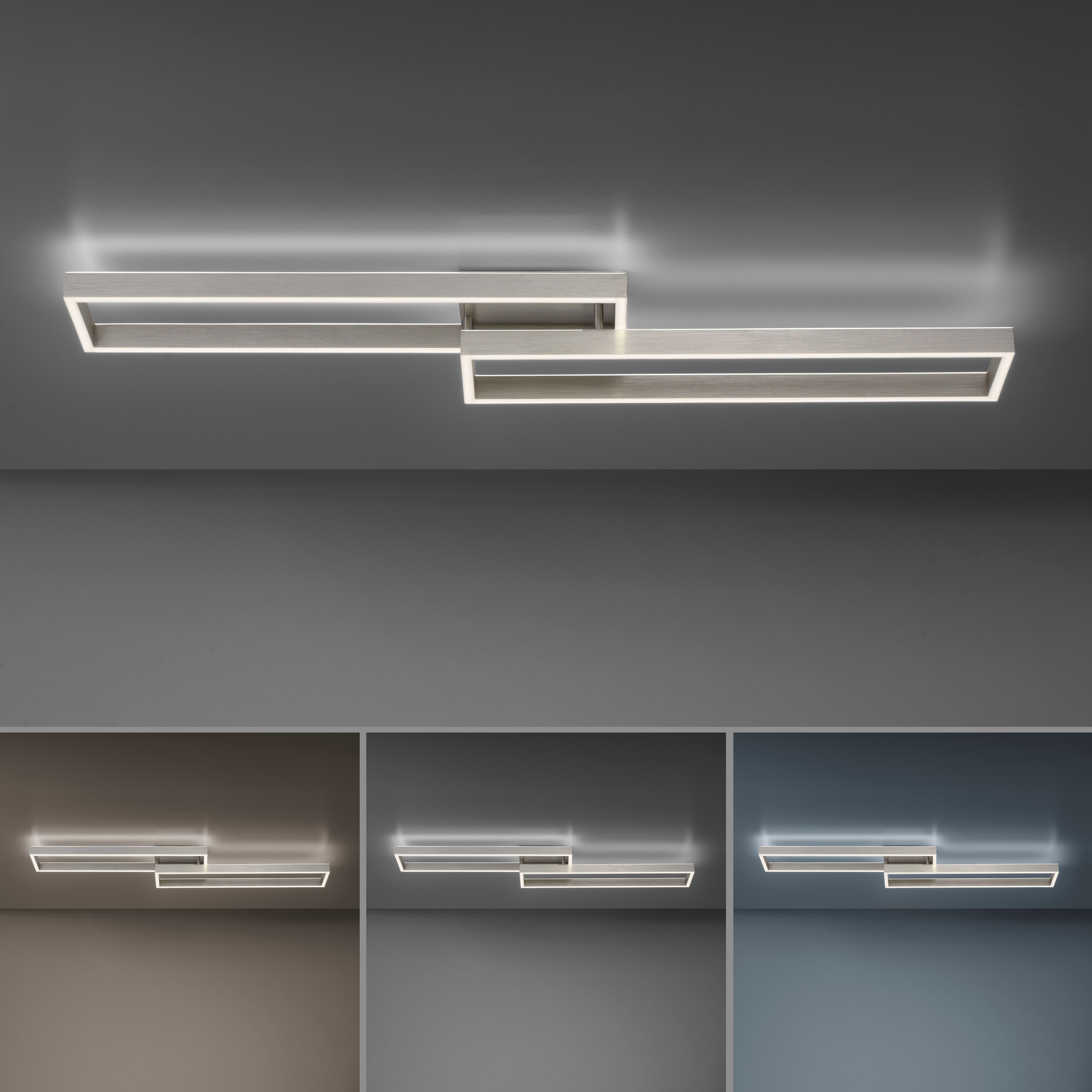 Paul Neuhaus Deckenleuchte »PAAN«, 2 flammig, Leuchtmittel LED-Board-LED-Board | LED fest integriert-LED fest integriert, LED, CCT - über Fernbedienung, Fernbedienung, Funk inkl.