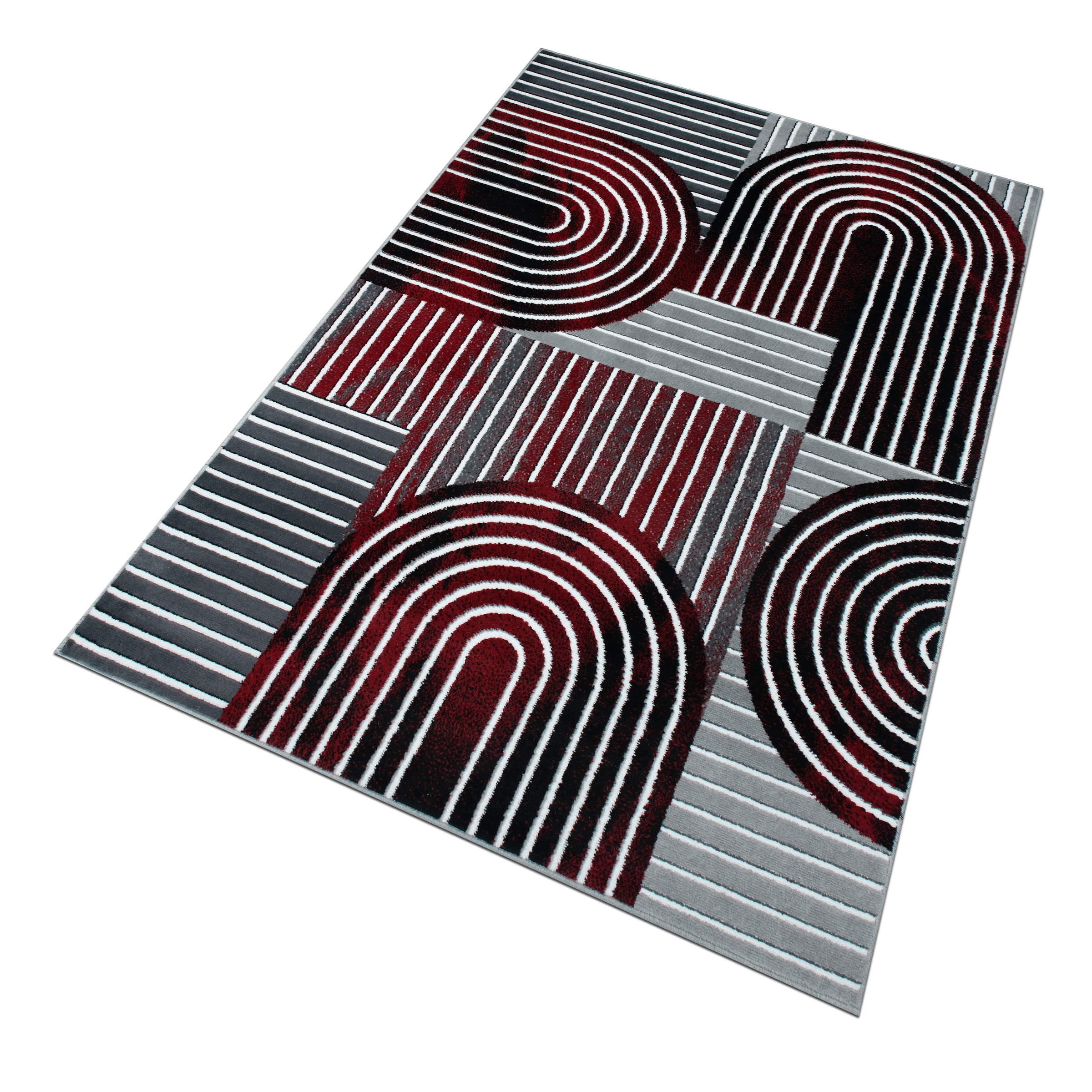 OTTO home Teppich »Lysandra« rechteckig 8 mm Höhe 3D-Effekt, softer Kurzflor, pflegeleicht, leichter Glanz, Scandi-Look