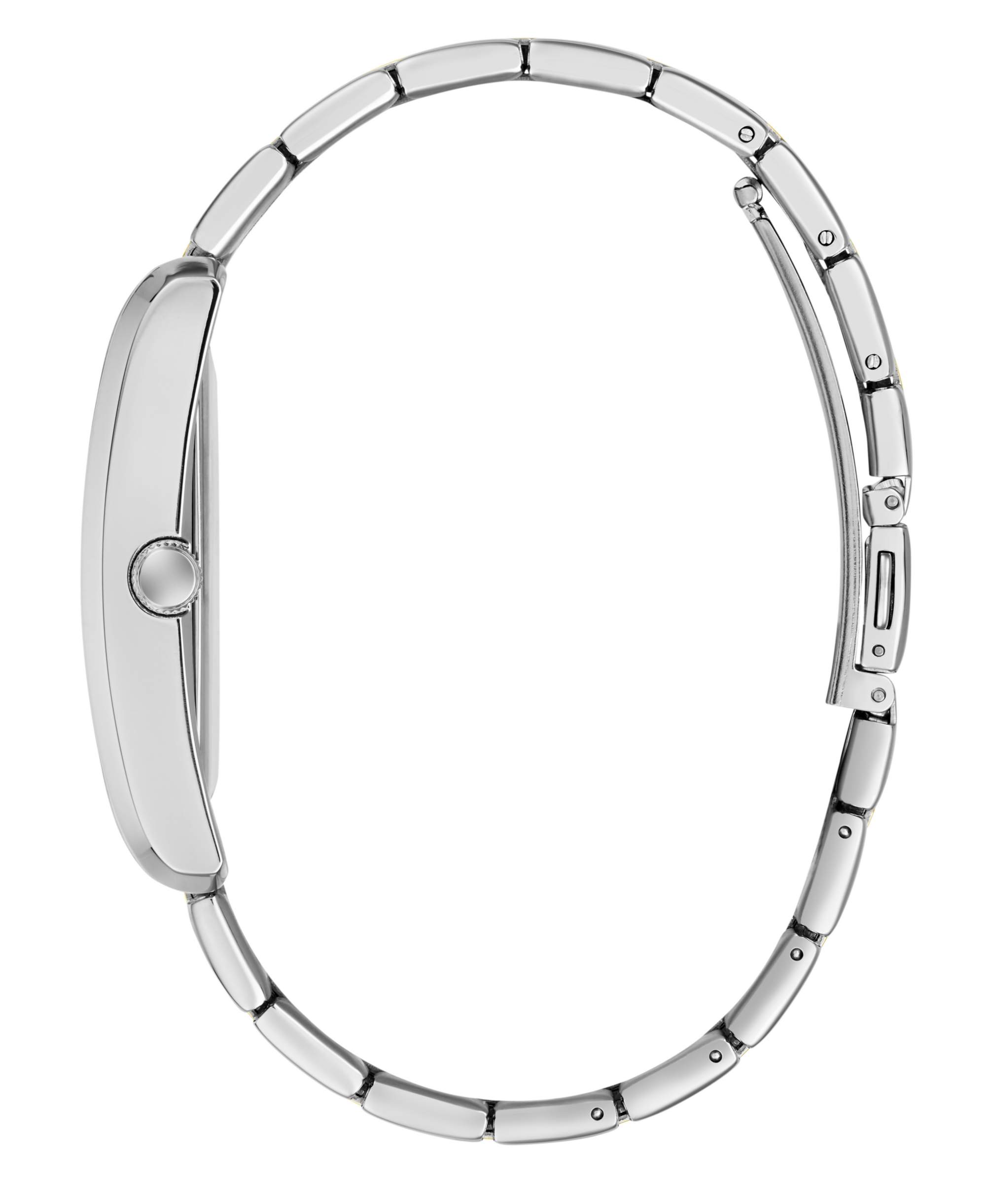 Guess Quarzuhr »HUGH« Armbanduhr, Damenuhr, Herrenuhr, Edelstahlarmband, analog, Tag