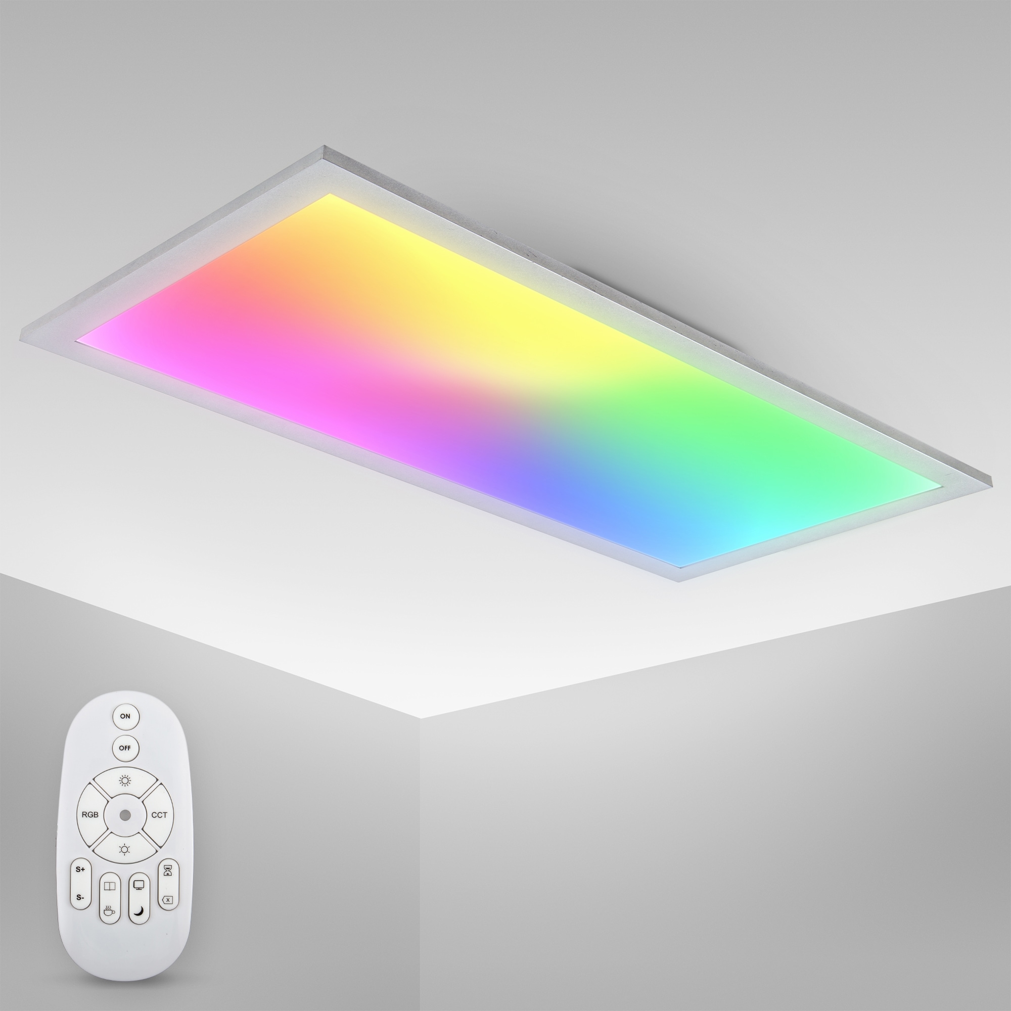 Licht LED Panel, ultraflach, dimmbar, mit 15 Watt, 1300 Lumen Leuchtmittel,  CCT Farbtemperatursteuerung 3.000K-6.500K, inkl. Fernbedienung, 59,5 x 29,5  cm kaufen online bei OTTO