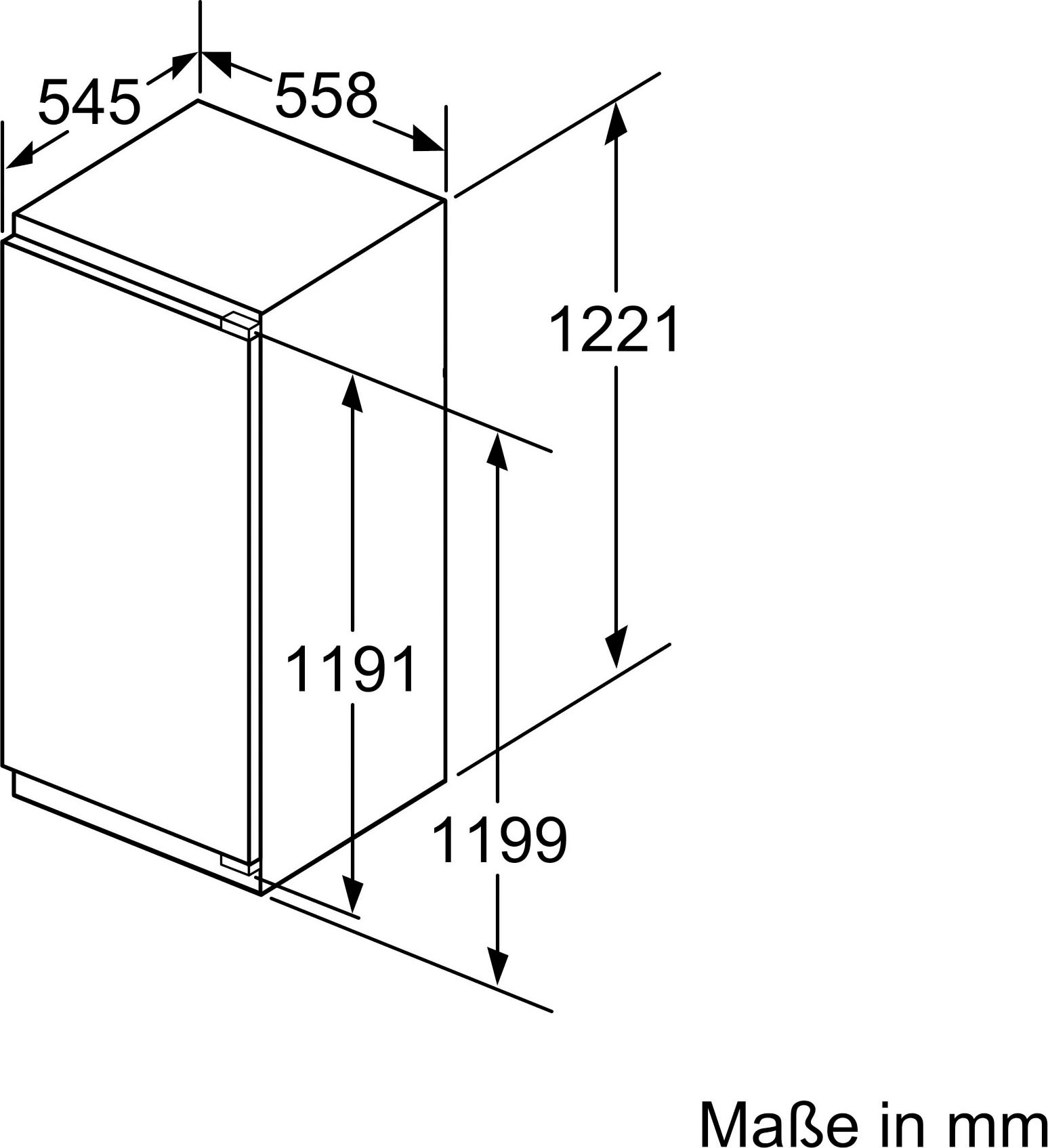 SIEMENS Einbaugefrierschrank iQ500 »GI41NACE0«, 122,1 cm hoch, 55,8 cm breit