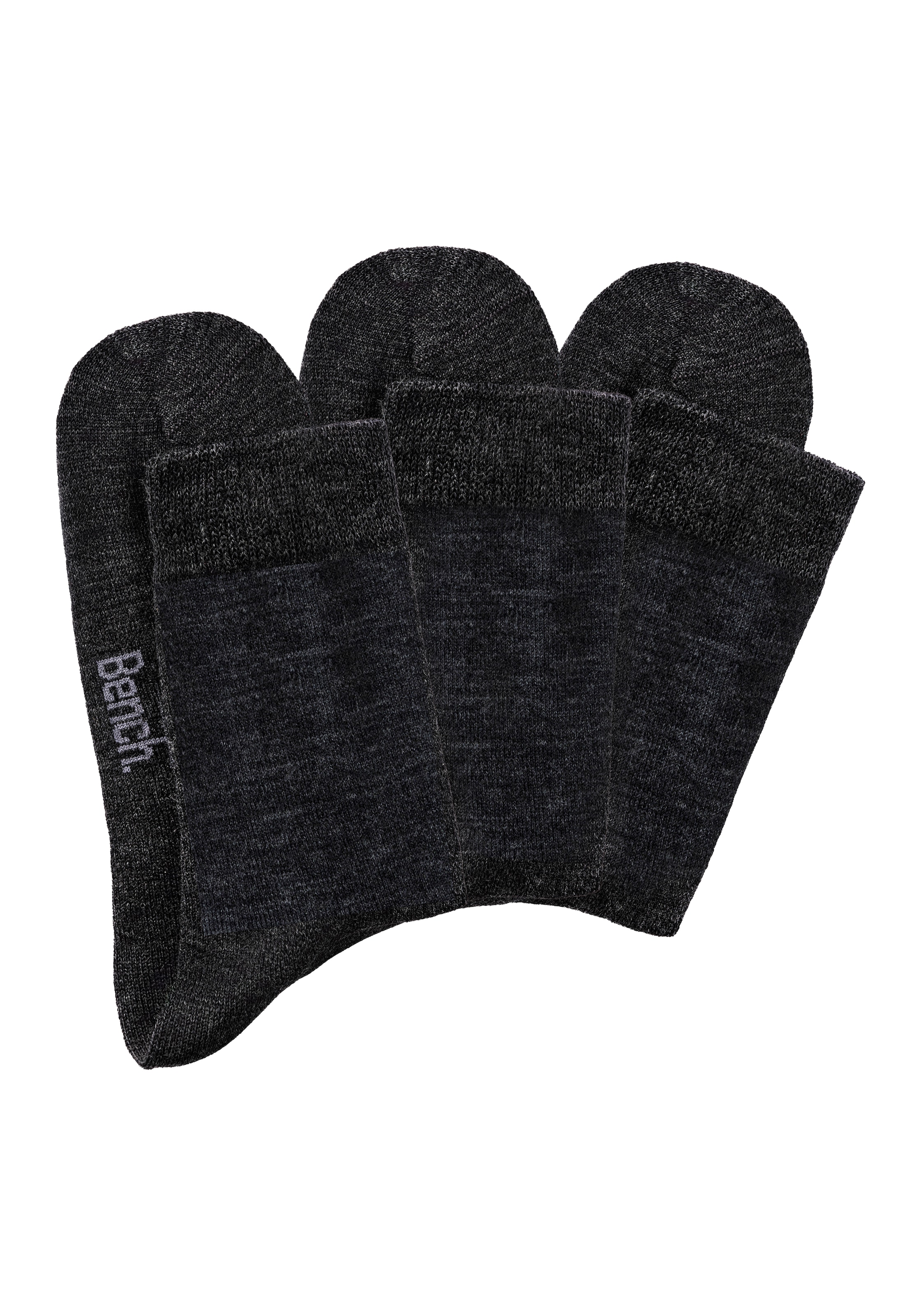 Bench. Socken, (Packung, 3 Paar), Herrensocken mit wärmender Wolle