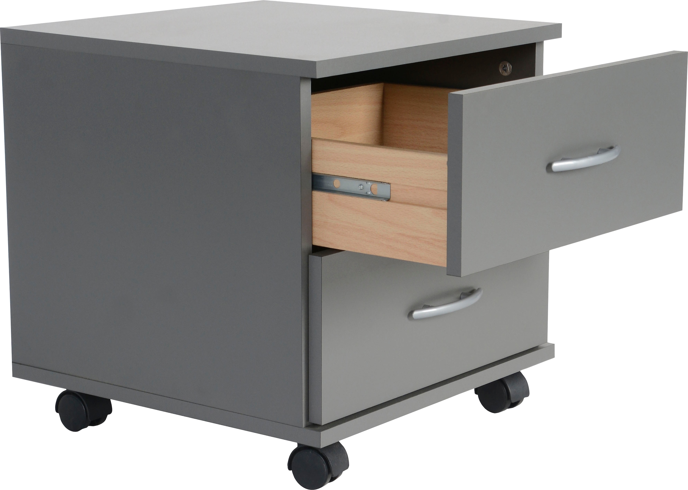 VOGL Möbelfabrik Rollcontainer »Barrie, Bürocontainer, Nachtschrank«, (1 St.), Ausführungen mit/ohne Schubladen, Höhe 41 cm, Made in Germany
