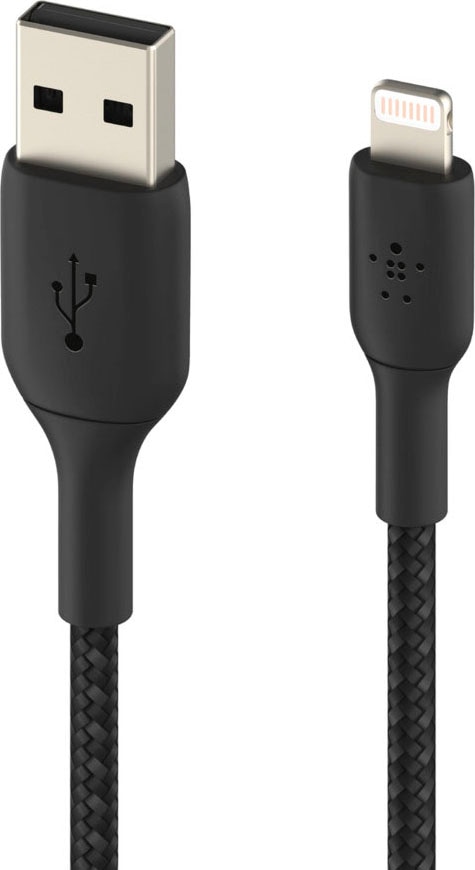 Belkin Lightningkabel »Geflochtenes BOOST↑CHARGE™ Lightning/USB-A-Kabel«, Lightning, USB Typ A, 100 cm