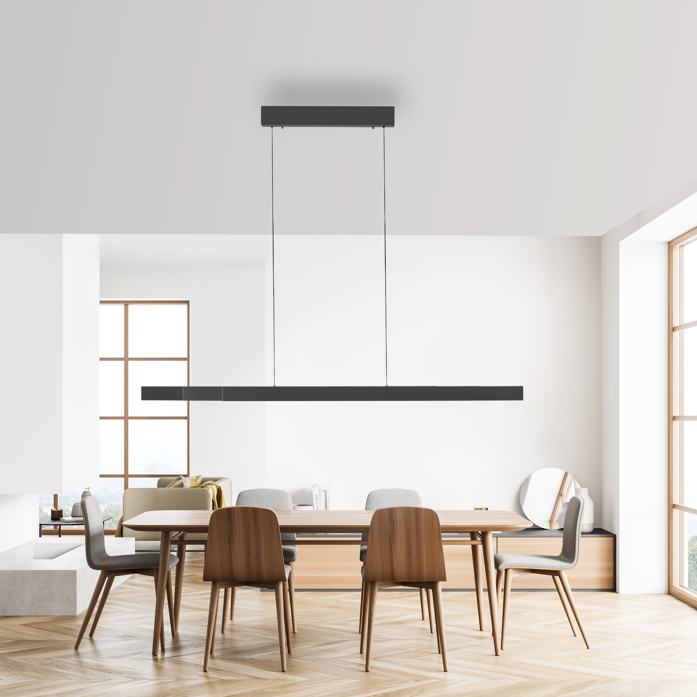 Paul Neuhaus LED Pendelleuchte »Adriana Square« LED-Board 1 Stk. warmweiß - kaltweiß Touchdimmer, CCT 2700-5000K, getrennt schaltbar, Memory, Comfort -Lift