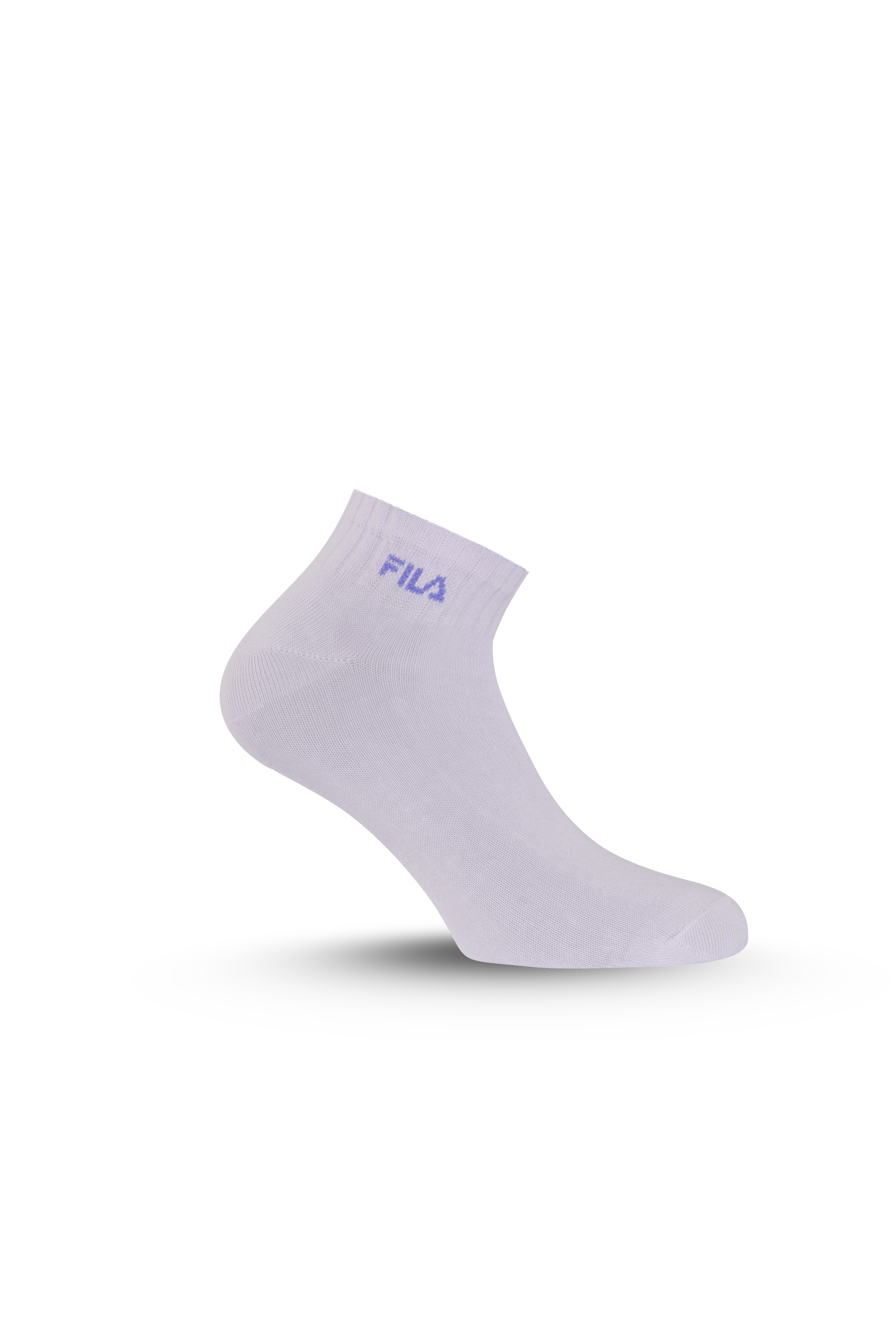 Fila Kurzsocken 3 Paar,  Cotton-Mix, Rippenbündchen, Logoschriftzug
